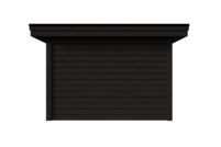Buitenkamer veranda plat dak 350 x 250cm met zonnepanelen Buitenkamer veranda plat dak 350 x 250cm met zonnepanelen