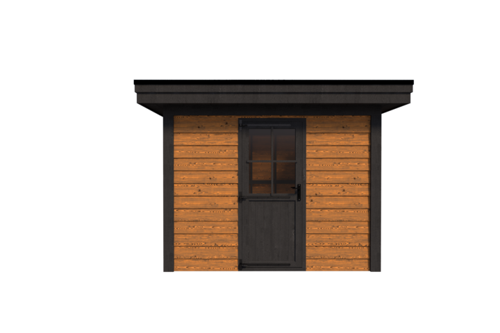 Tuinhuis plat dak 300 x 300cm met zonnepanelen