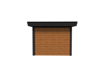 Tuinhuis plat dak 300 x 300cm met zonnepanelen