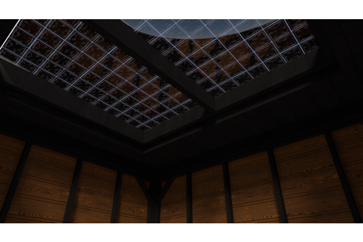 Tuinhuis plat dak 300 x 300cm met zonnepanelen