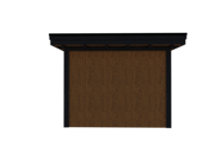 Tuinhuis met veranda plat dak 200 x 300 + 350cm met zonnepanelen