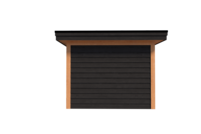 Tuinhuis met veranda plat dak 200 x 300 + 300cm met zonnepanelen Tuinhuis met veranda plat dak 200 x 300 + 300cm met zonnepanelen