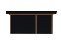 Tuinhuis met veranda plat dak 200 x 300 + 300cm met zonnepanelen Tuinhuis met veranda plat dak 200 x 300 + 300cm met zonnepanelen