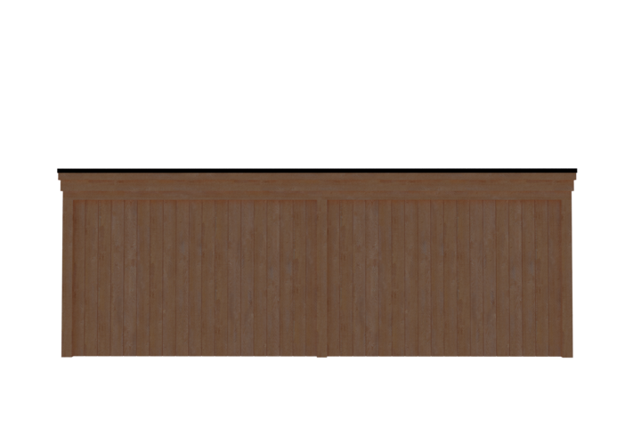 Buitenkamer met veranda plat dak 350 x 350 + 350cm met zonnepanelen Buitenkamer met veranda plat dak 350 x 350 + 350cm met zonnepanelen