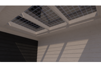 Tuinhuis met veranda plat dak 150 x 300 + 400cm met zonnepanelen