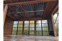 Tuinhuis met veranda 250 x 378 + 561cm met zonnepanelen