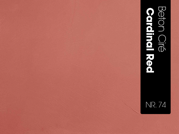 Beton Cire pakket - PRO-Serie: 74. Cardinal red