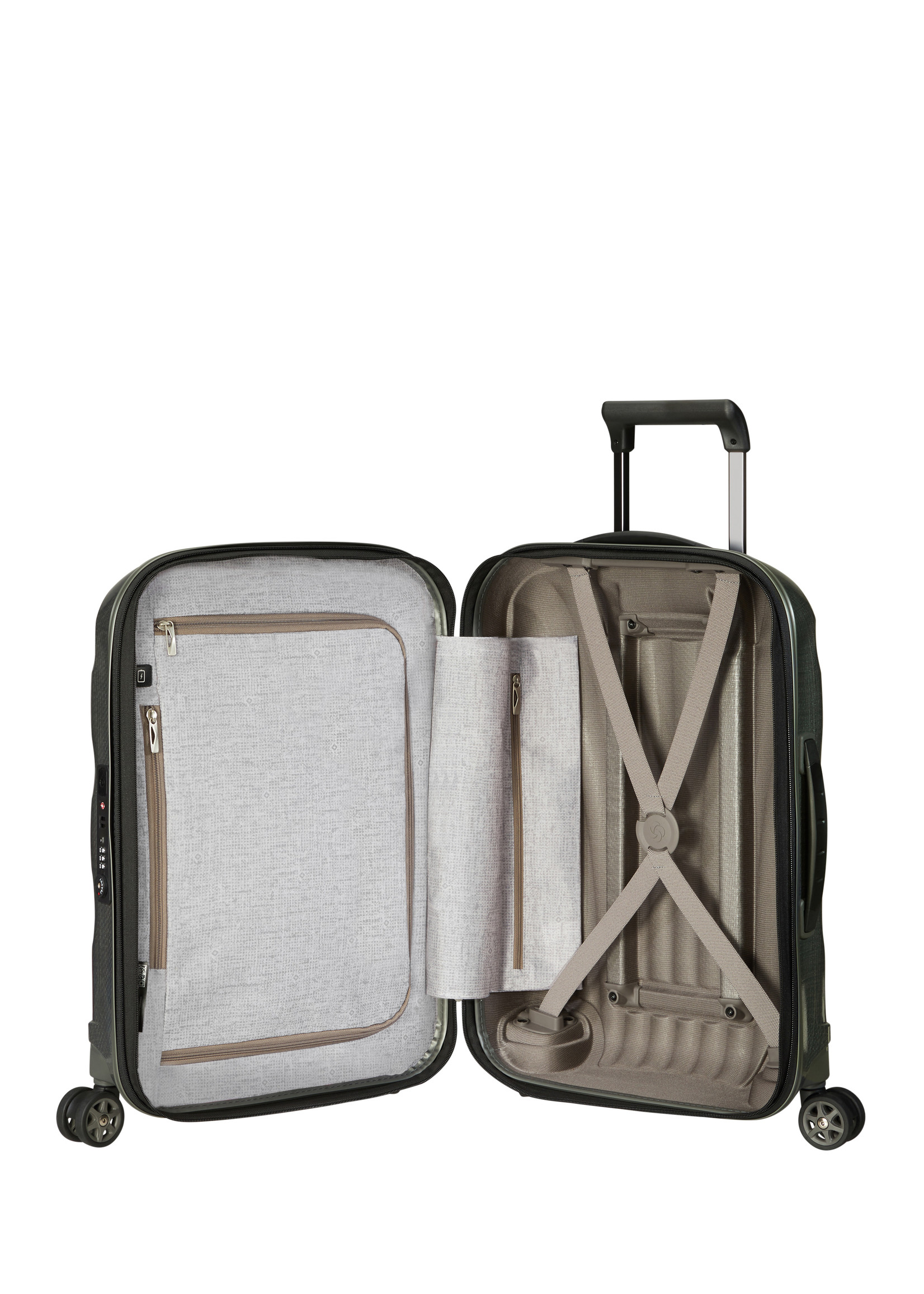 SAMSONITE C-LITE SPINNER 55/20 EXP MET.GREEN