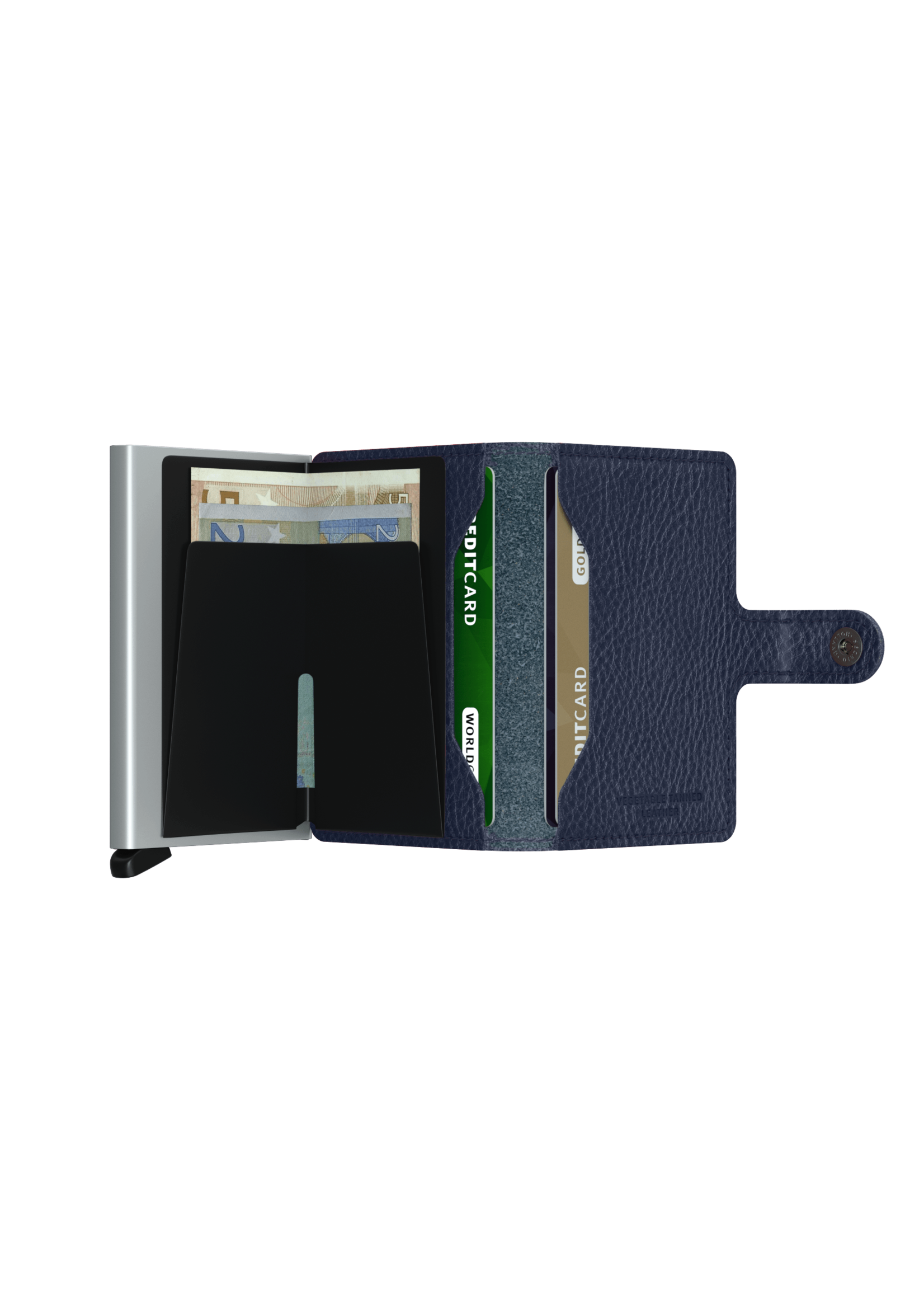 SECRID MINIWALLET VEG NAVY-SILVER