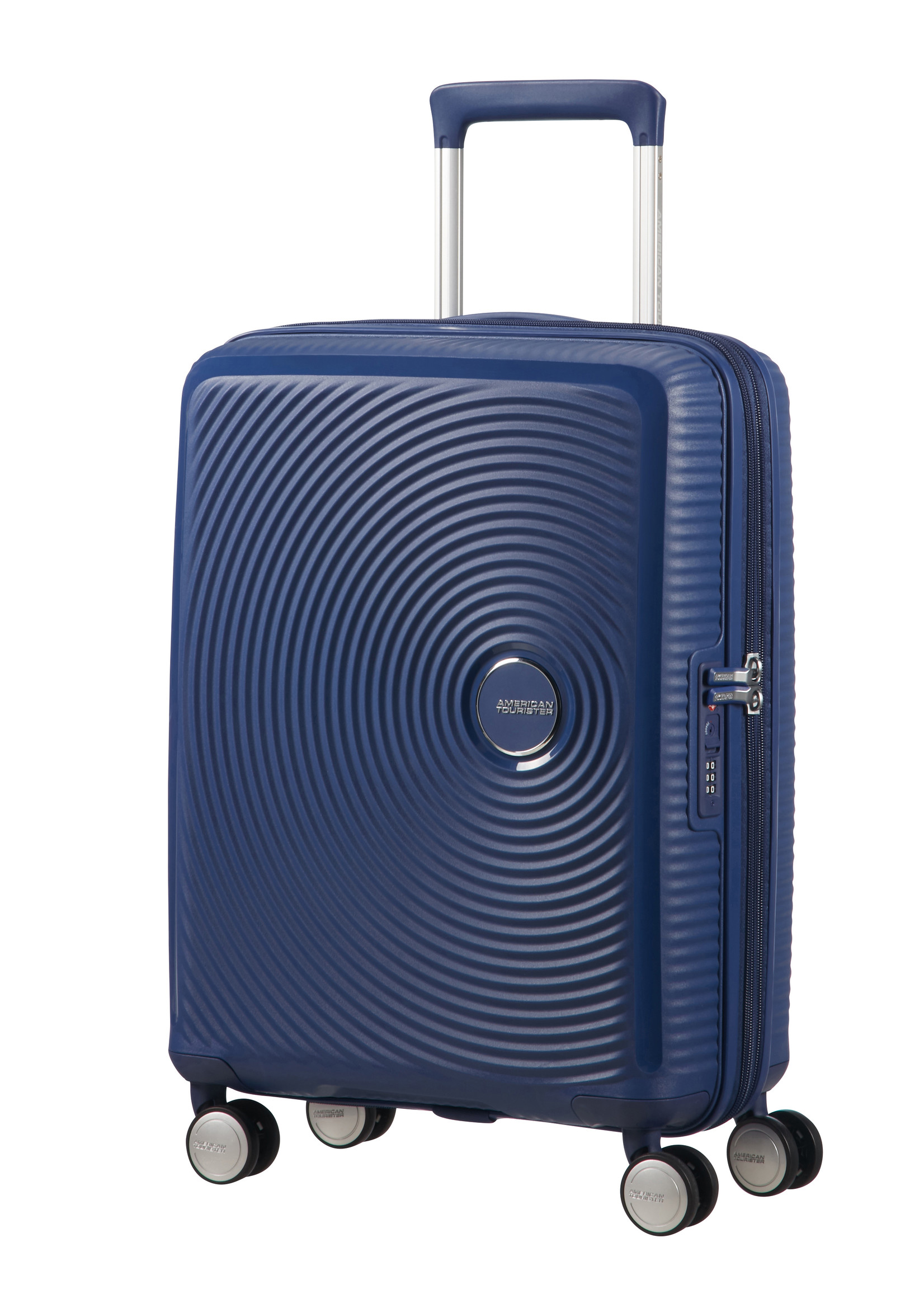 AMERICAN TOURISTER SOUNDBOX  SPINNER 55 EXP  MIDNIGHT NAVY