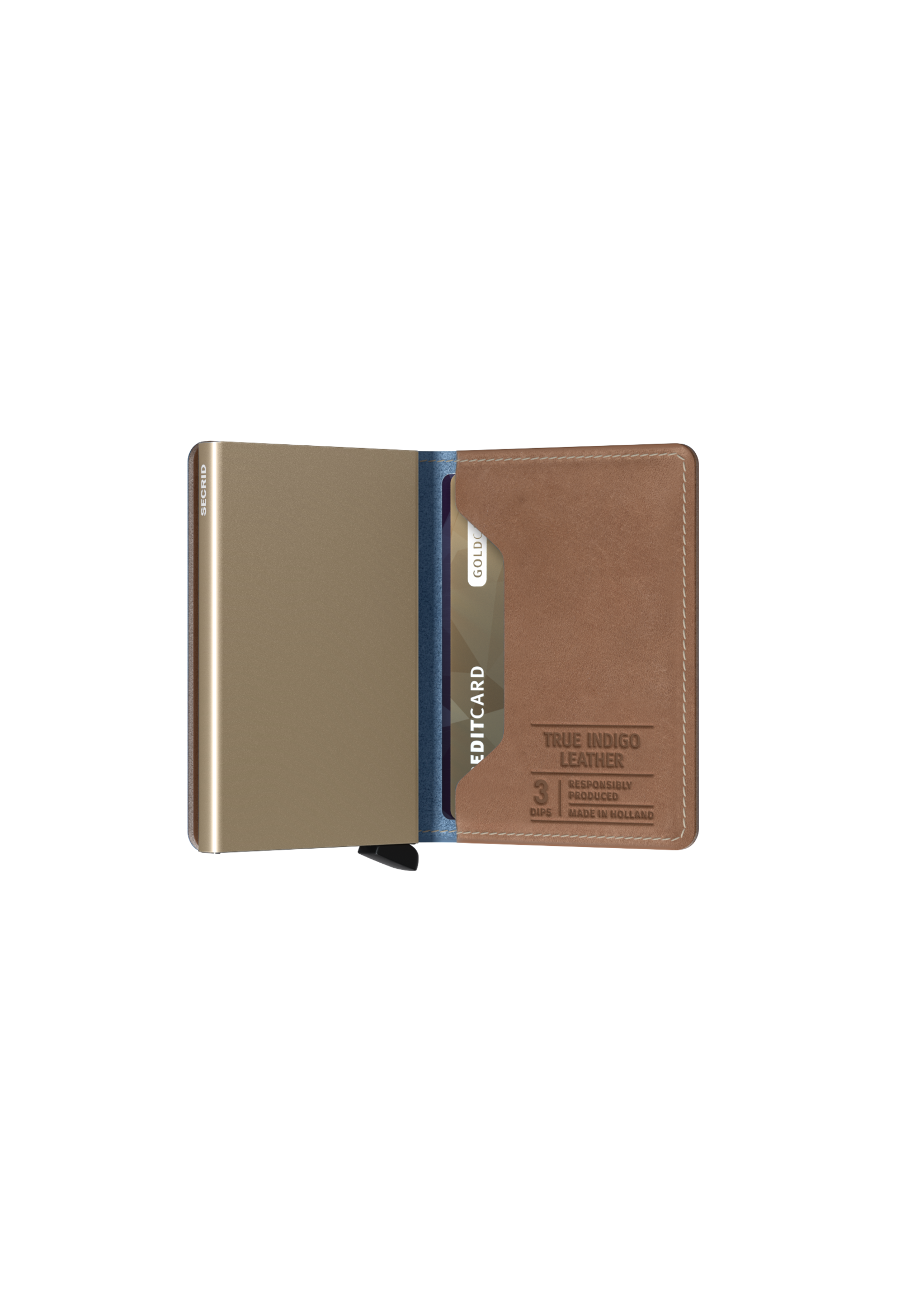 SECRID SLIMWALLET INDIGO 3-SAND