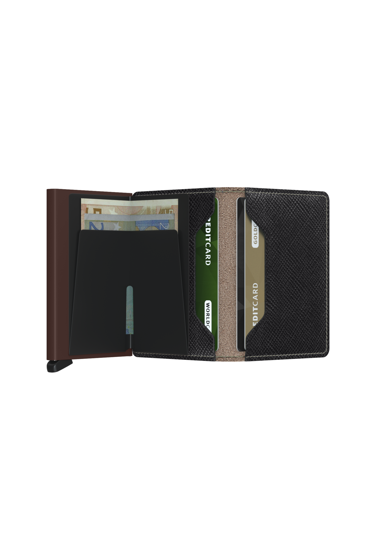 SECRID SLIMWALLET SAFFIANO BROWN