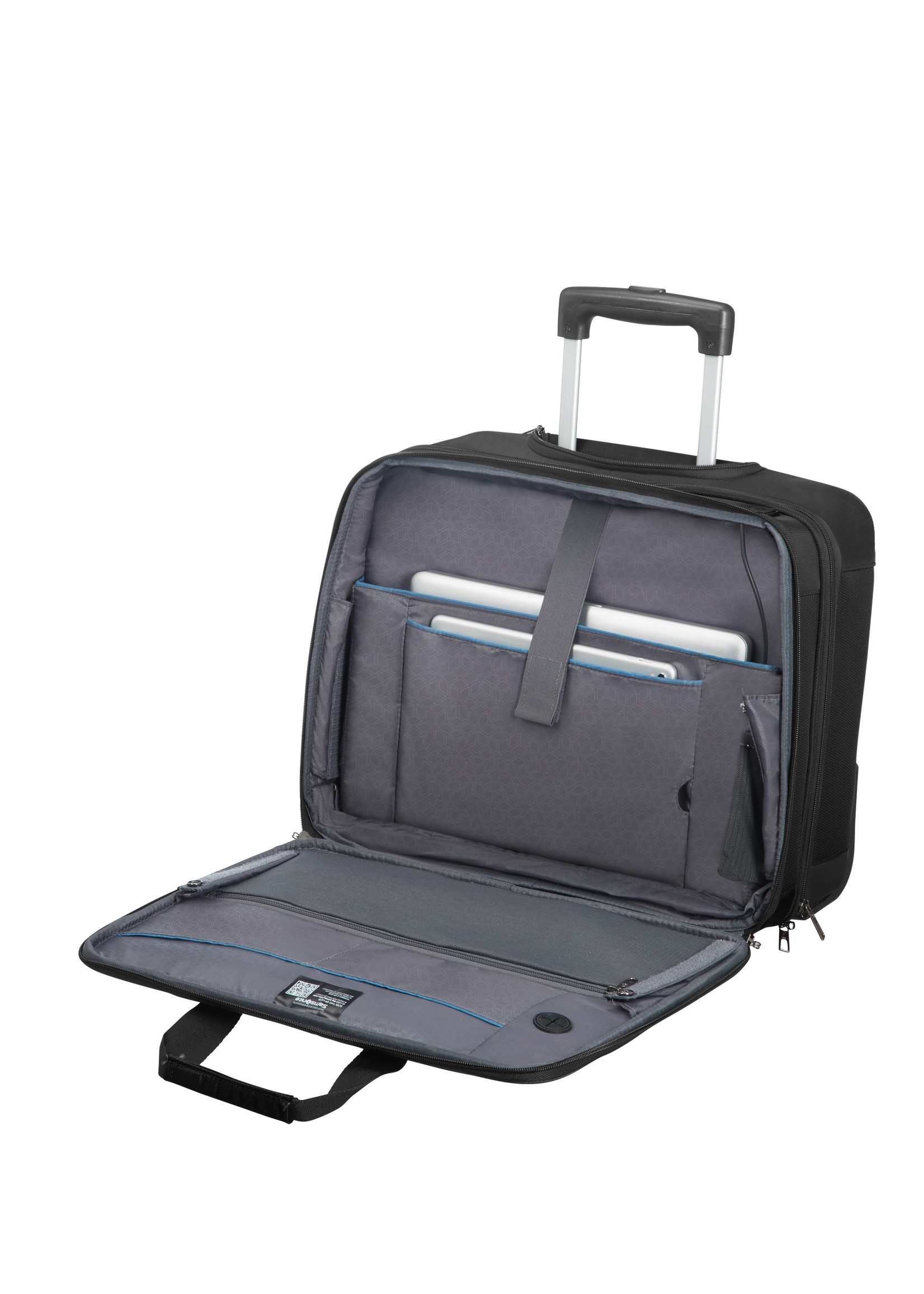 SAMSONITE VECTURA EVO ROLLING TOTE 17.3 BLACK