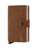 SECRID MINIWALLET VINTAGE COGNAC-SILVER