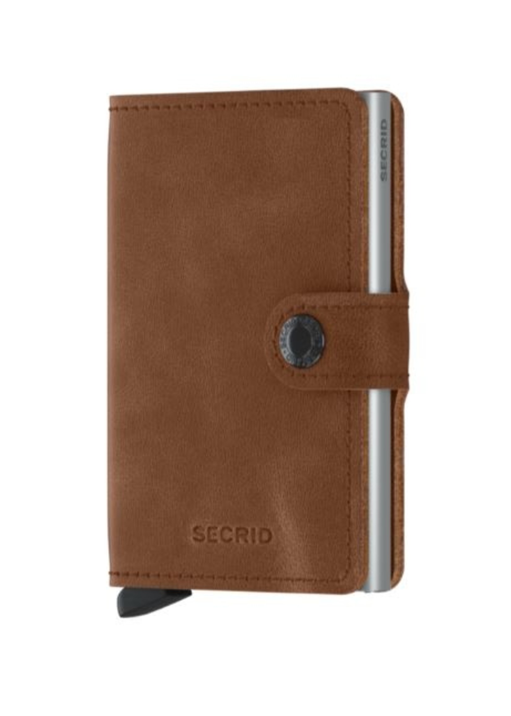 SECRID MINIWALLET VINTAGE COGNAC-SILVER
