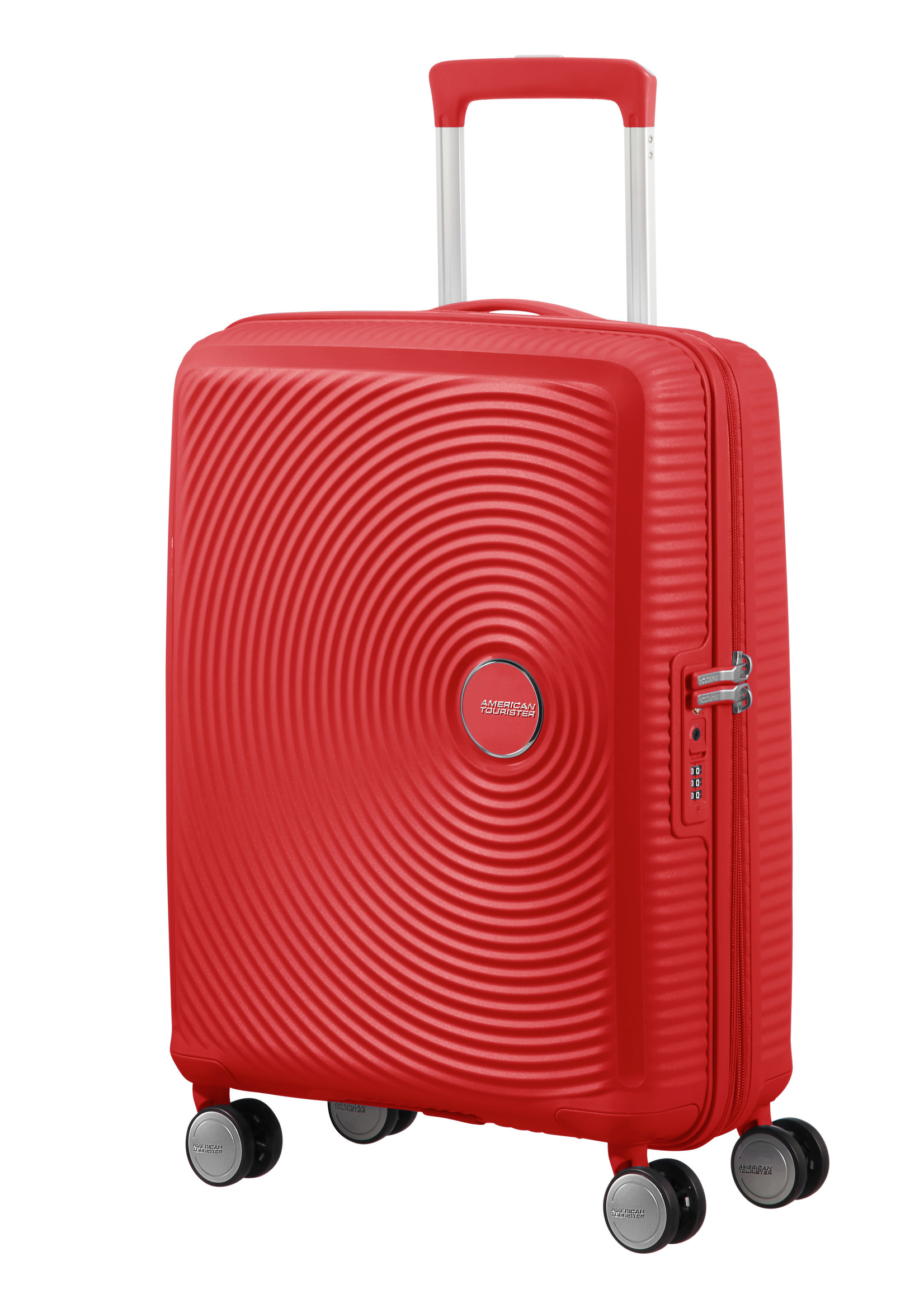 AMERICAN TOURISTER SOUNDBOX  SPINNER 55 EXP CORAL RED