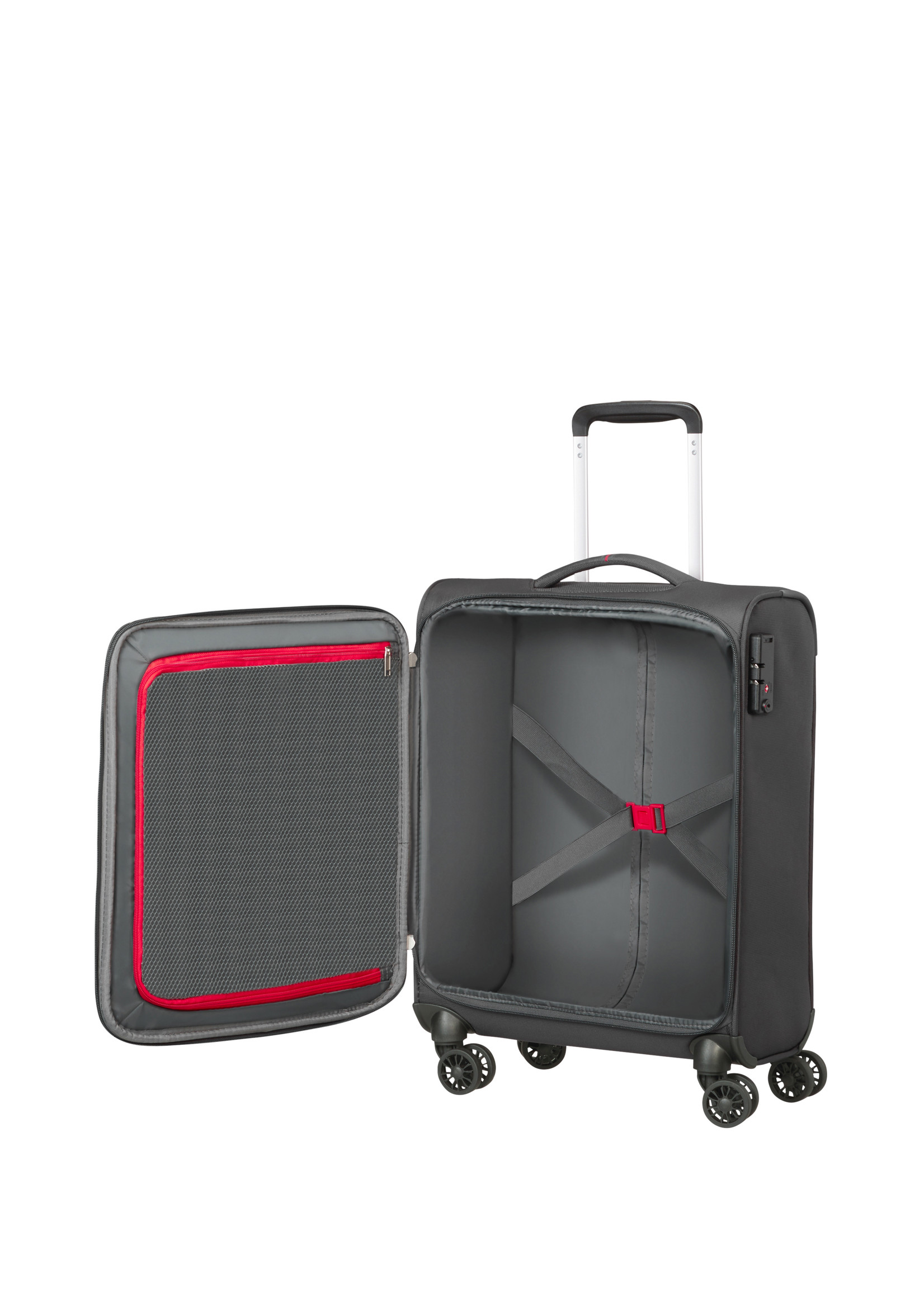 AMERICAN TOURISTER CROSSTRACK SPINNER 55 GREY/RED