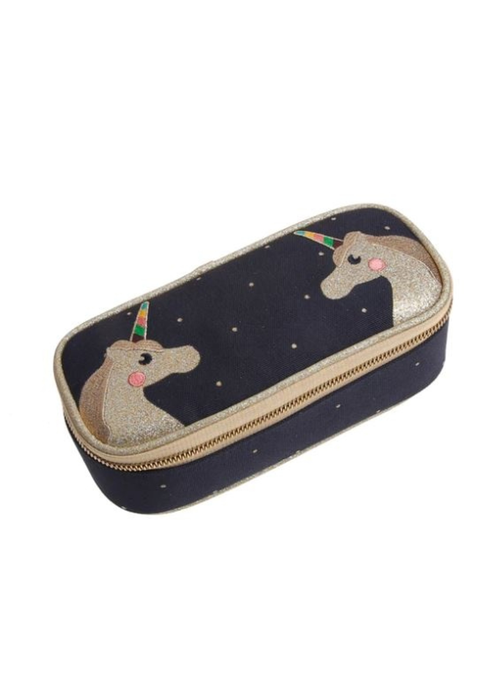 JEUNE PREMIER Pencil Box Unicorn Blue