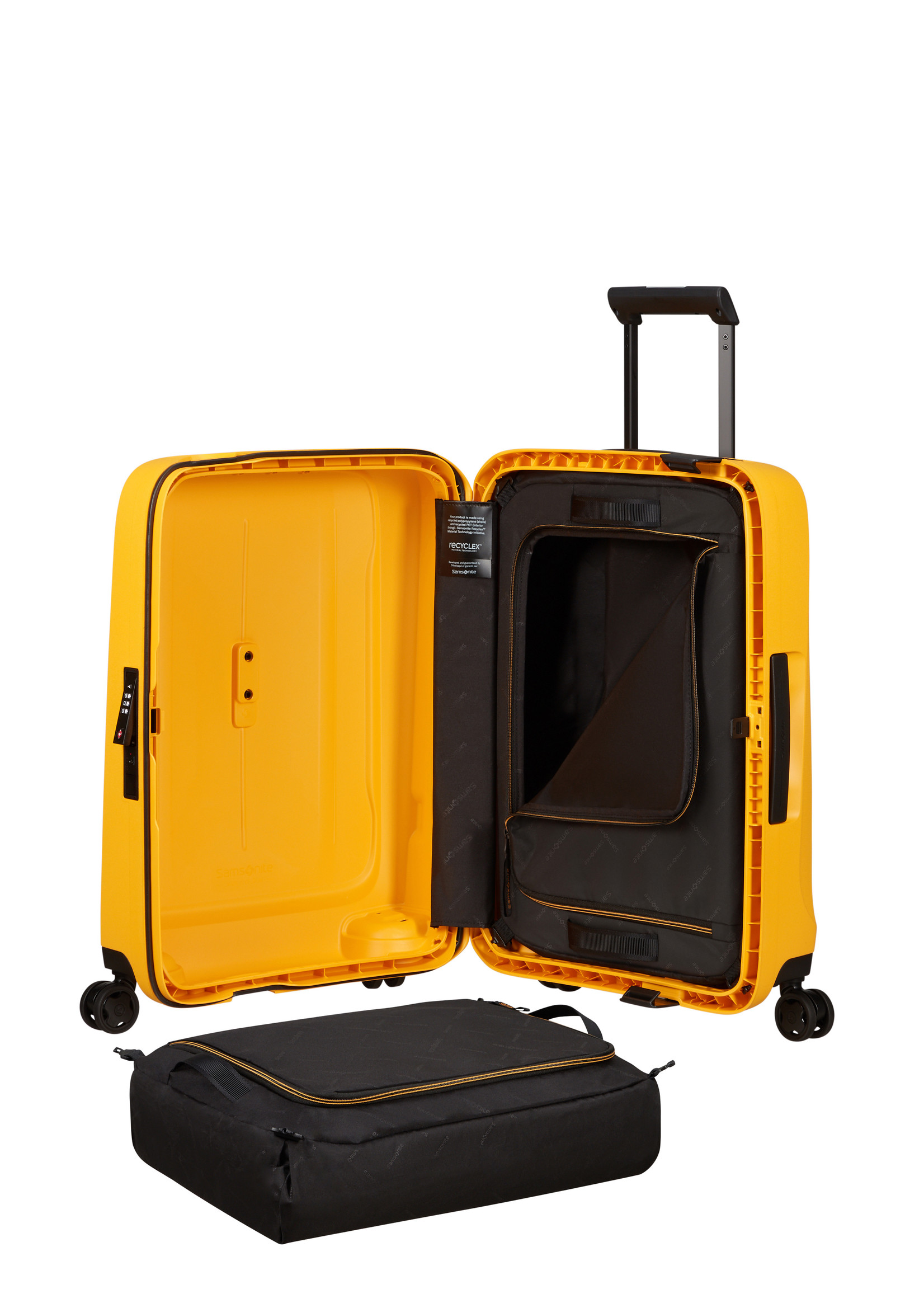 SAMSONITE ESSENS SPINNER 55 RADIANT YELLOW