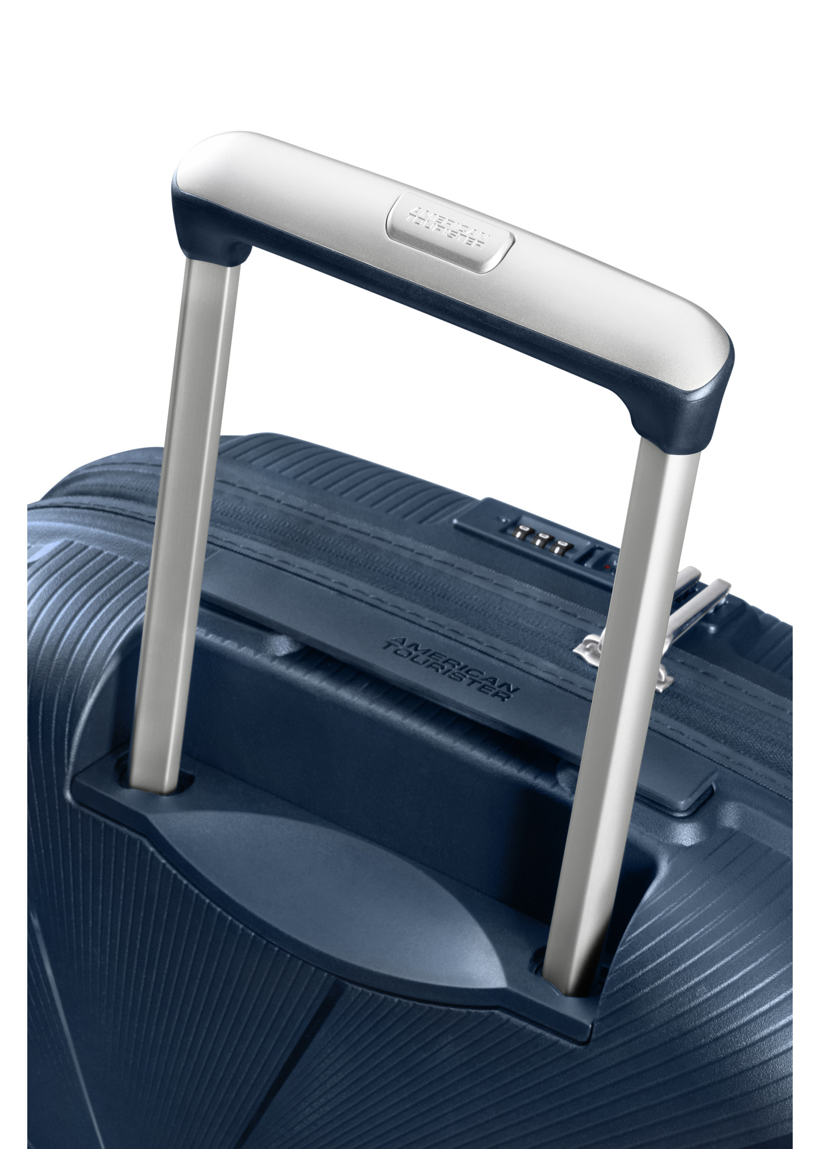 AMERICAN TOURISTER STARVIBE SPINNER 55 EXP NAVY