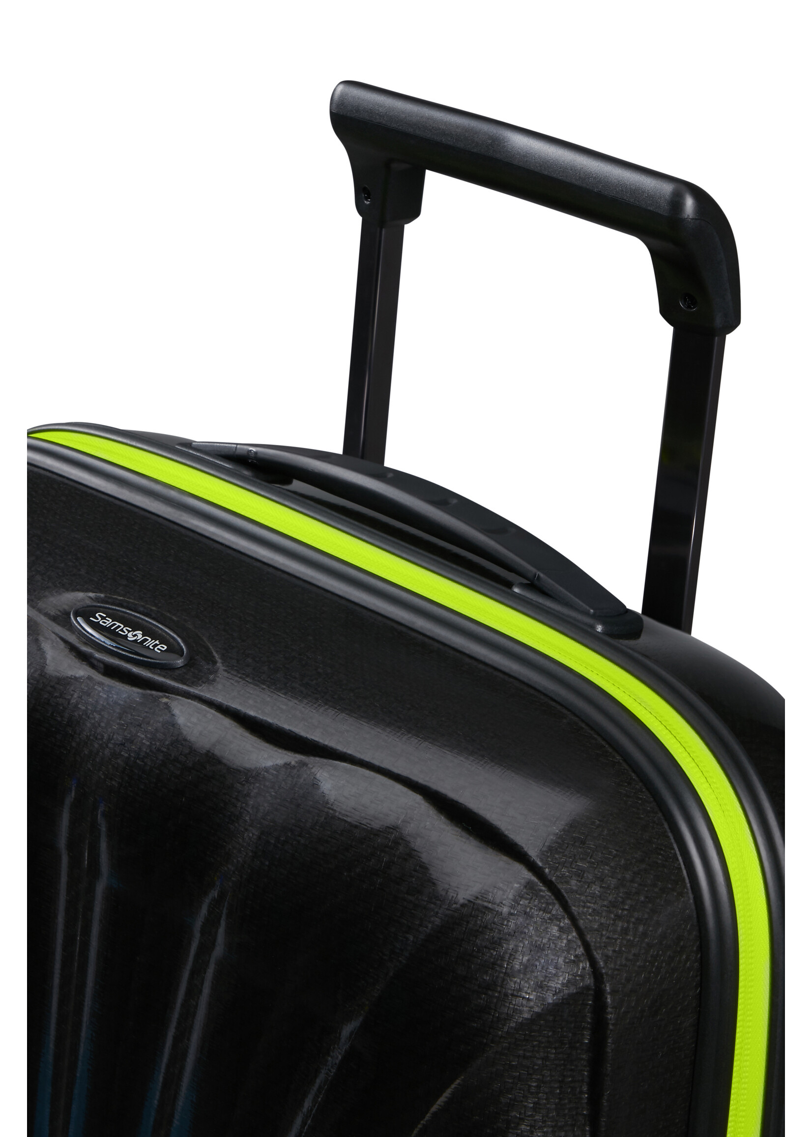 SAMSONITE C-LITE SPINNER 55/20 EXP LTD BLACK/LIME