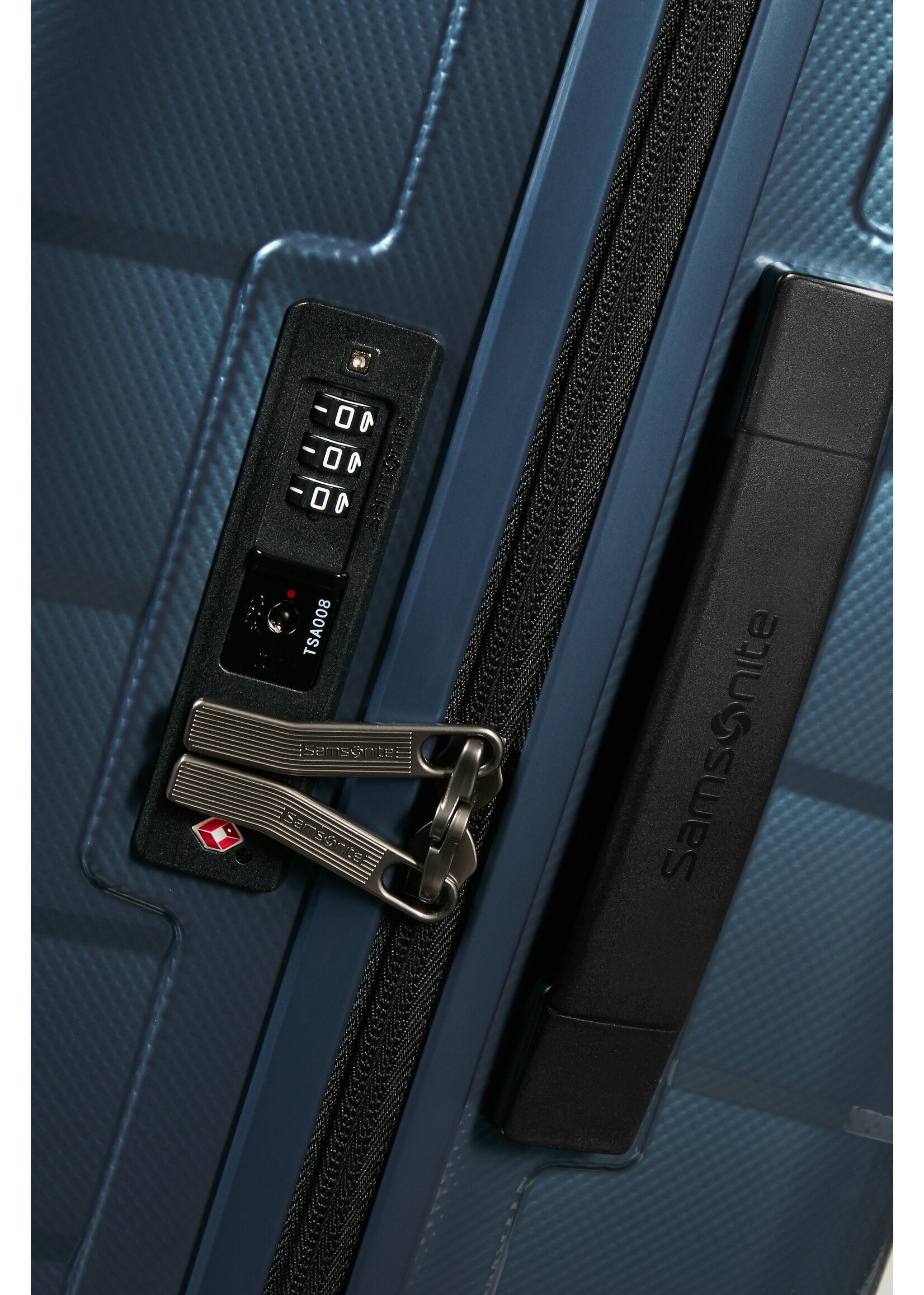 SAMSONITE ATTRIX SPINNER 75 STEEL BLUE