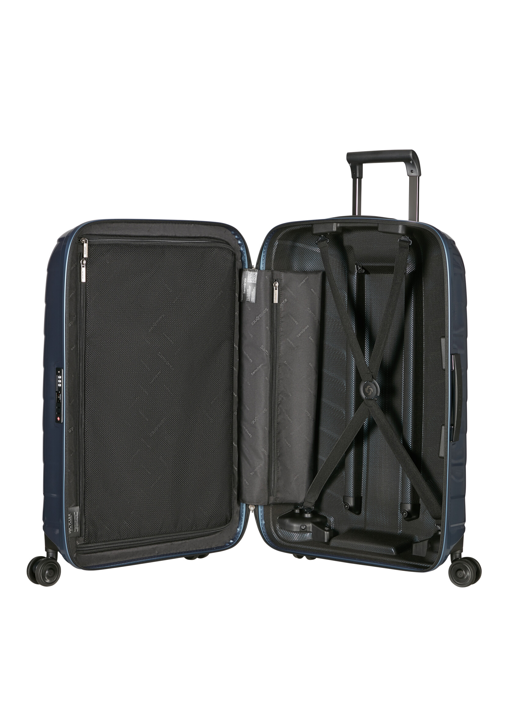 SAMSONITE ATTRIX SPINNER 75 STEEL BLUE