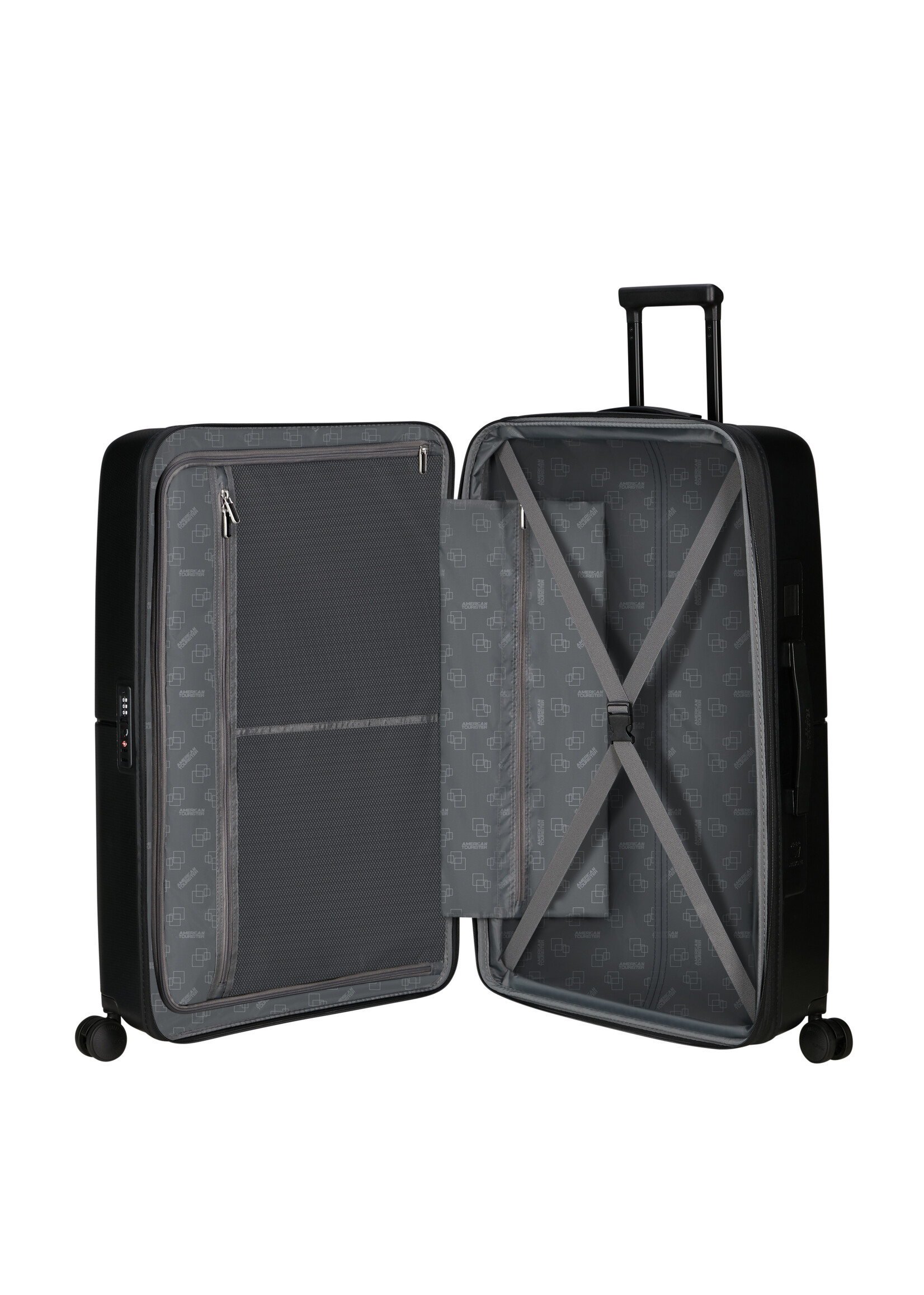 AMERICAN TOURISTER DASHPOP SPINNER 77 EXP TRUE BLACK