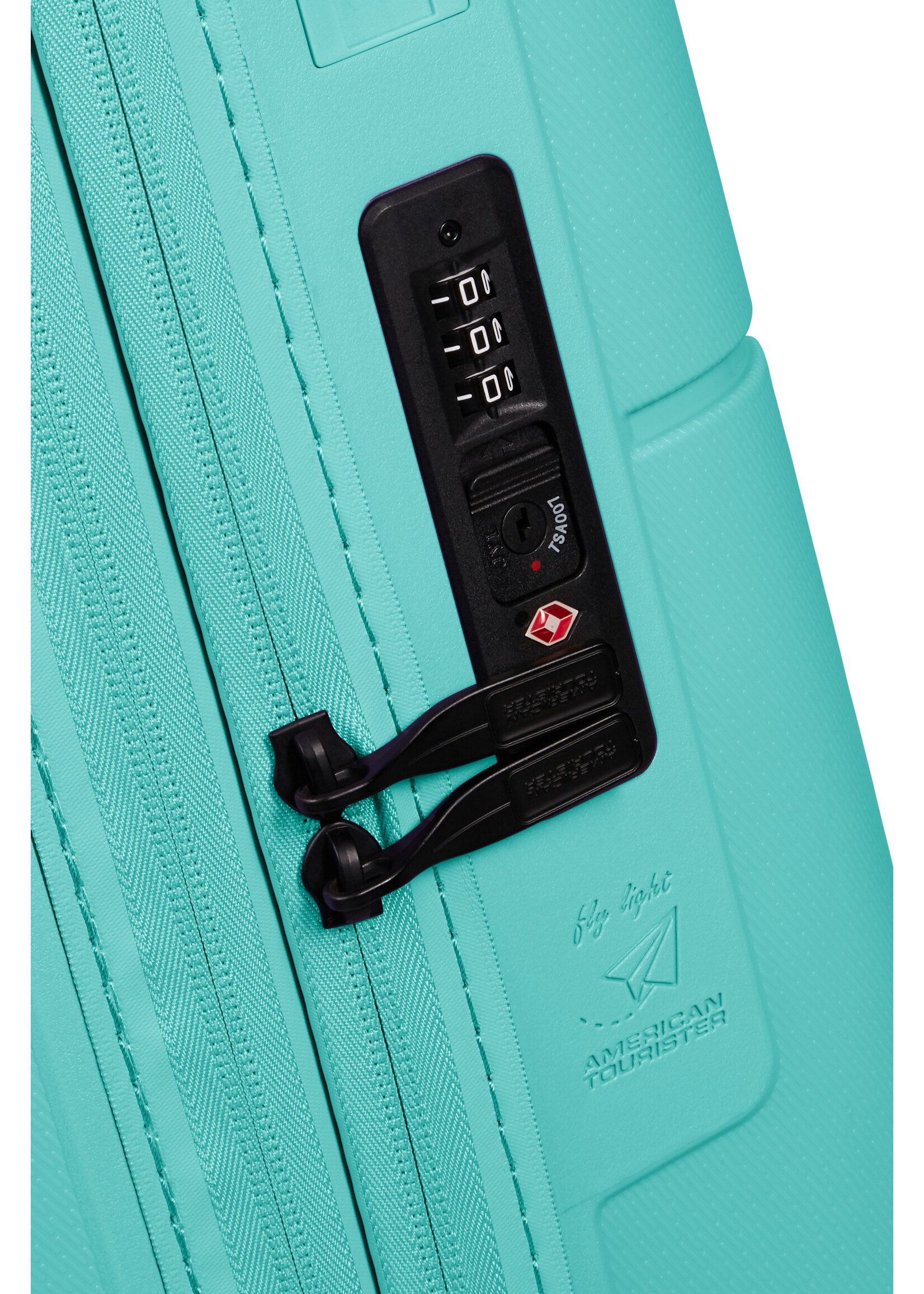 AMERICAN TOURISTER DASHPOP SPINNER 55 EXP AQUA SKY