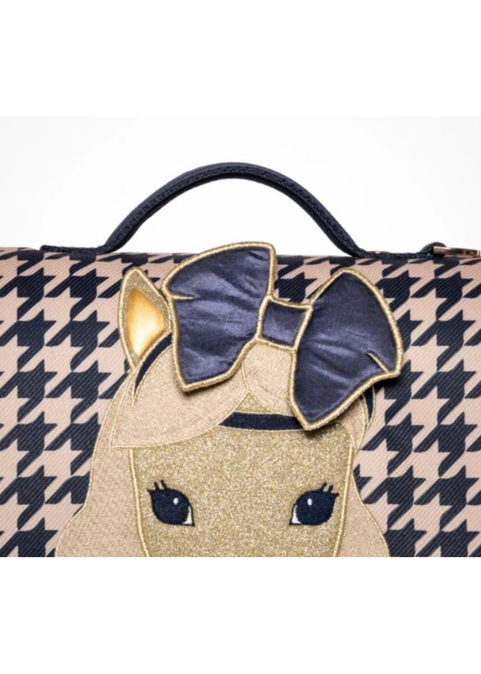 JEUNE PREMIER It Bag Midi Houndstooth Horse