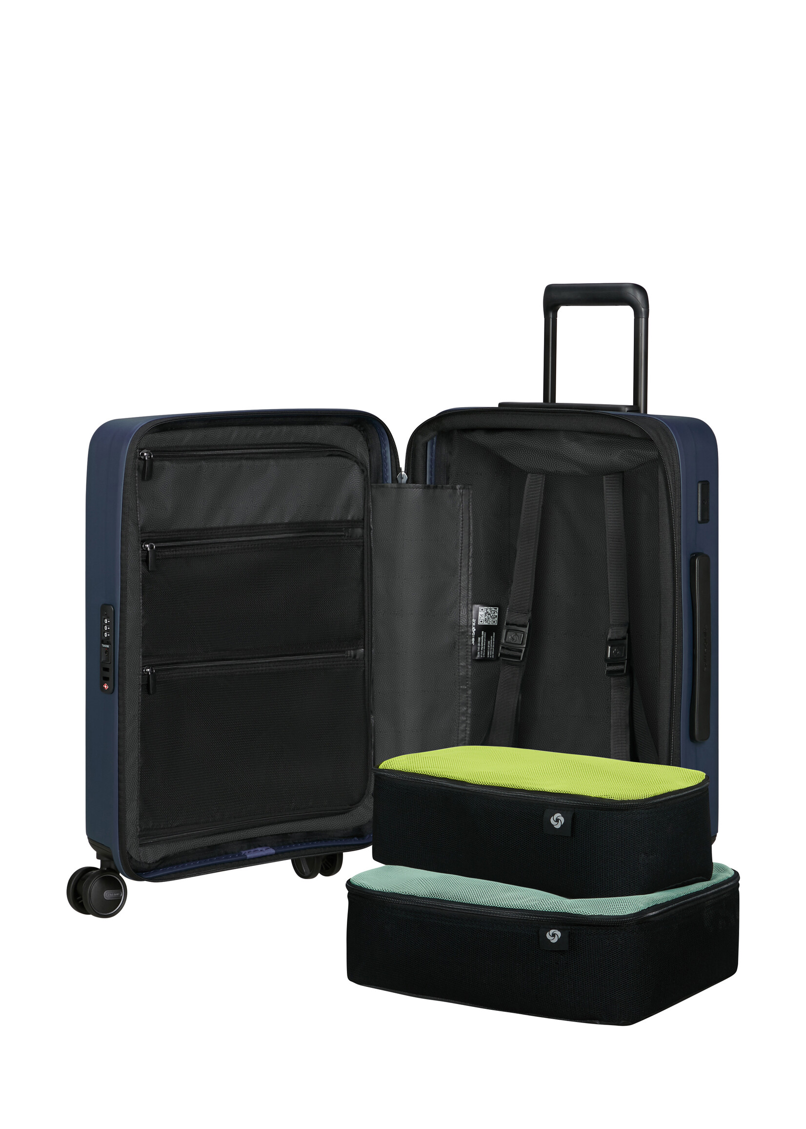 SAMSONITE RESTACKD SPINNER 55 EXP MIDNIGHT