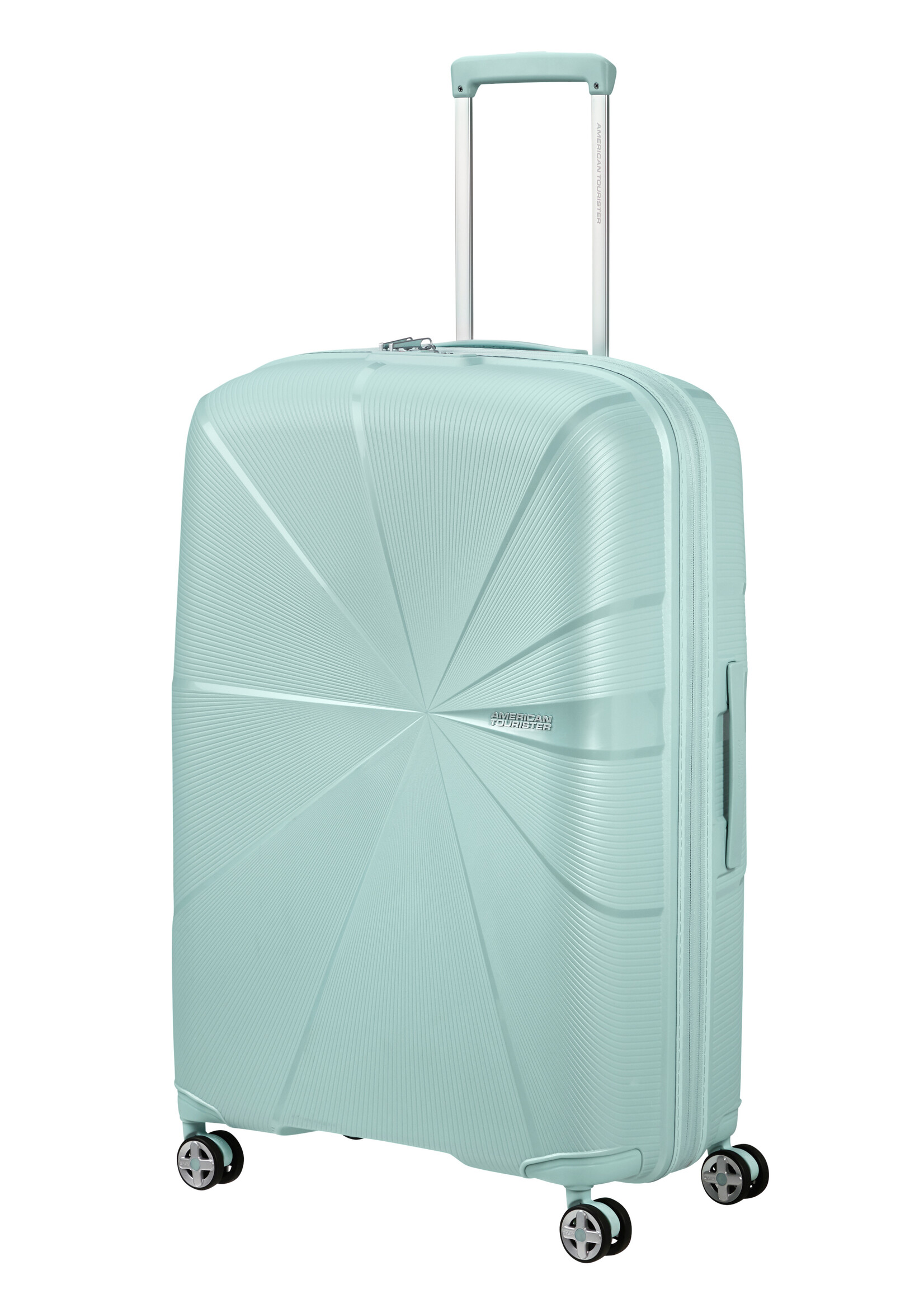 AMERICAN TOURISTER STARVIBE SPINNER 77 EXP METALLIC SURF BLUE