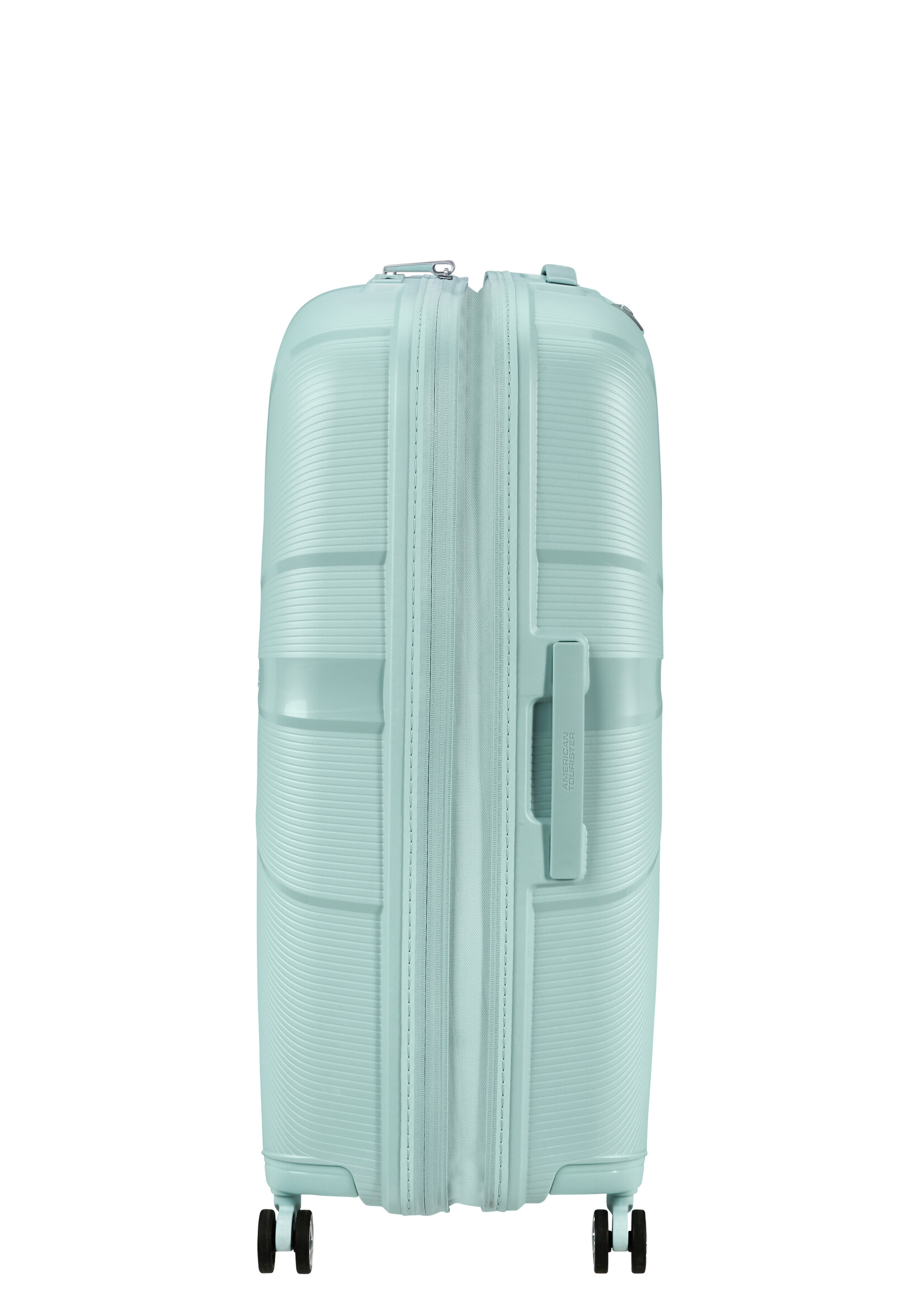 AMERICAN TOURISTER STARVIBE SPINNER 77 EXP METALLIC SURF BLUE