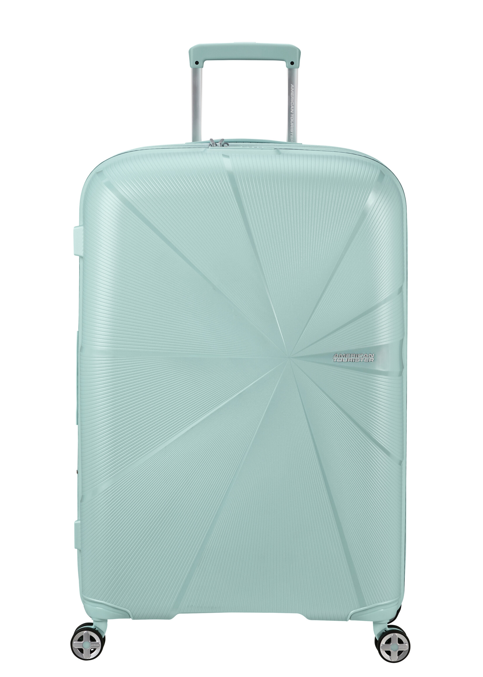 AMERICAN TOURISTER STARVIBE SPINNER 77 EXP METALLIC SURF BLUE