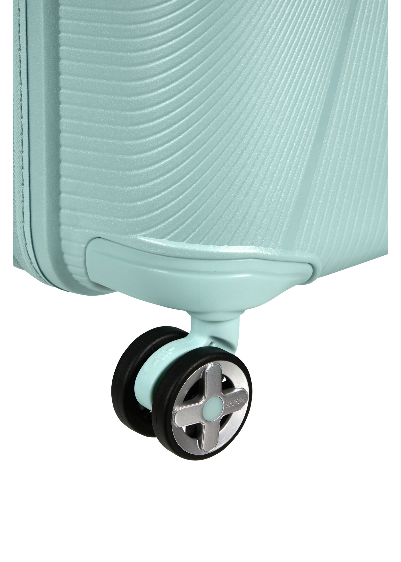 AMERICAN TOURISTER STARVIBE SPINNER 67 EXP METALLIC SURF BLUE