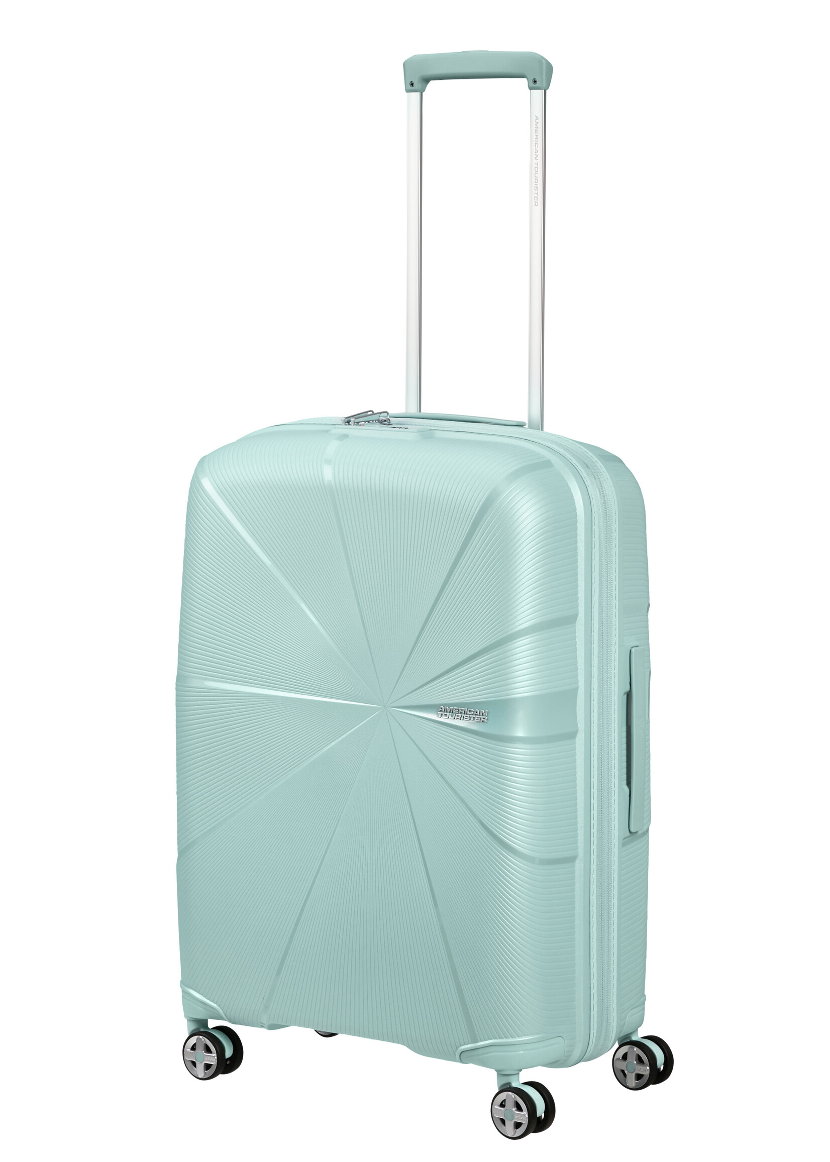 AMERICAN TOURISTER STARVIBE SPINNER 67 EXP METALLIC SURF BLUE