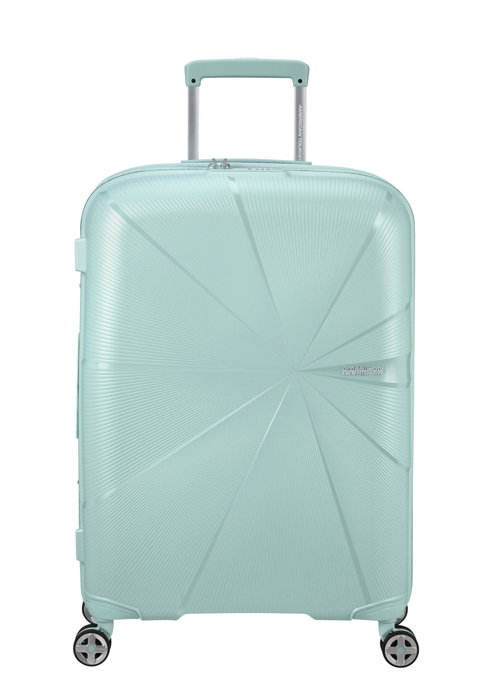 AMERICAN TOURISTER STARVIBE SPINNER 67 EXP METALLIC SURF BLUE