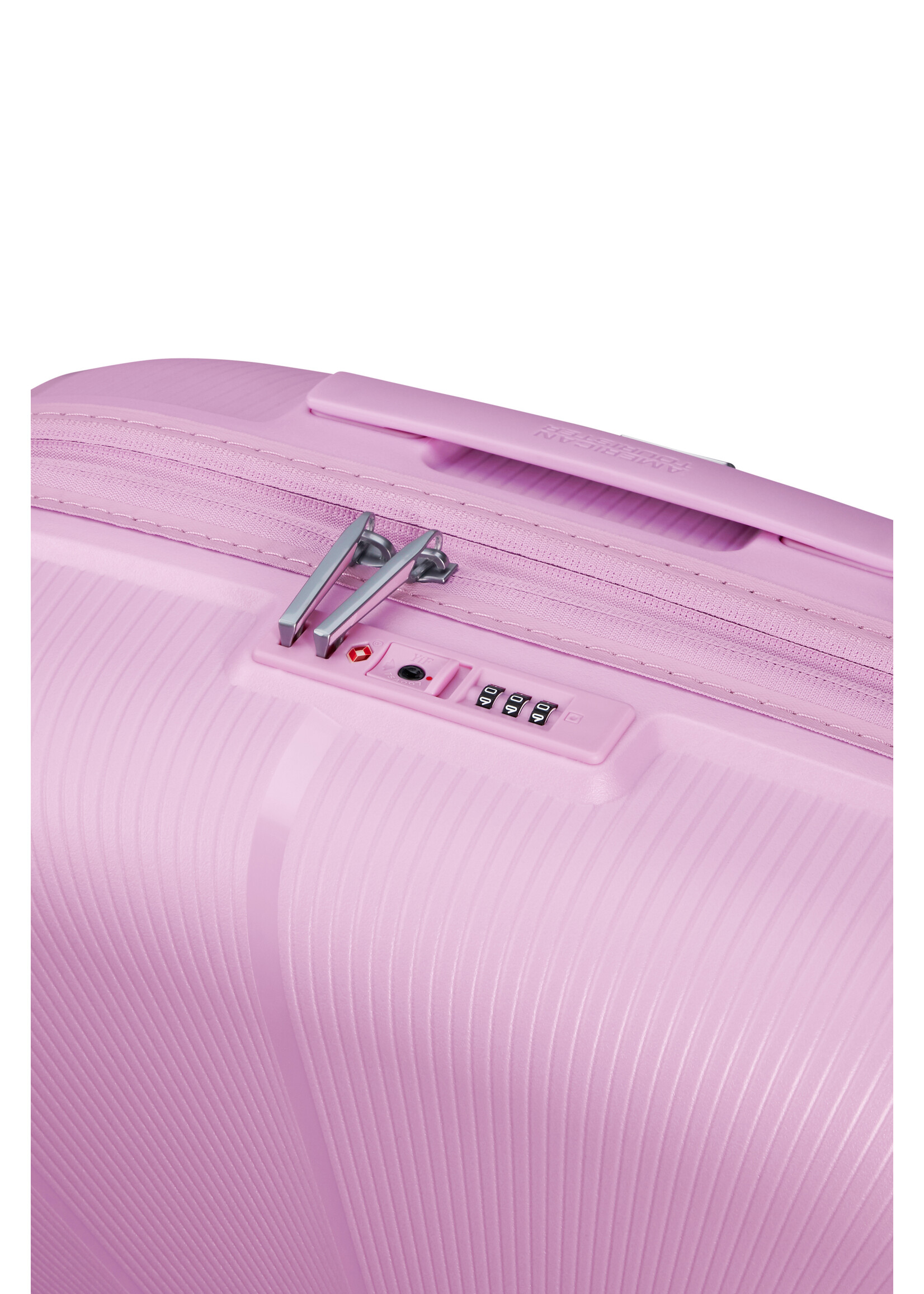 AMERICAN TOURISTER STARVIBE SPINNER 55 EXP METALLIC PASTEL LAVENDER