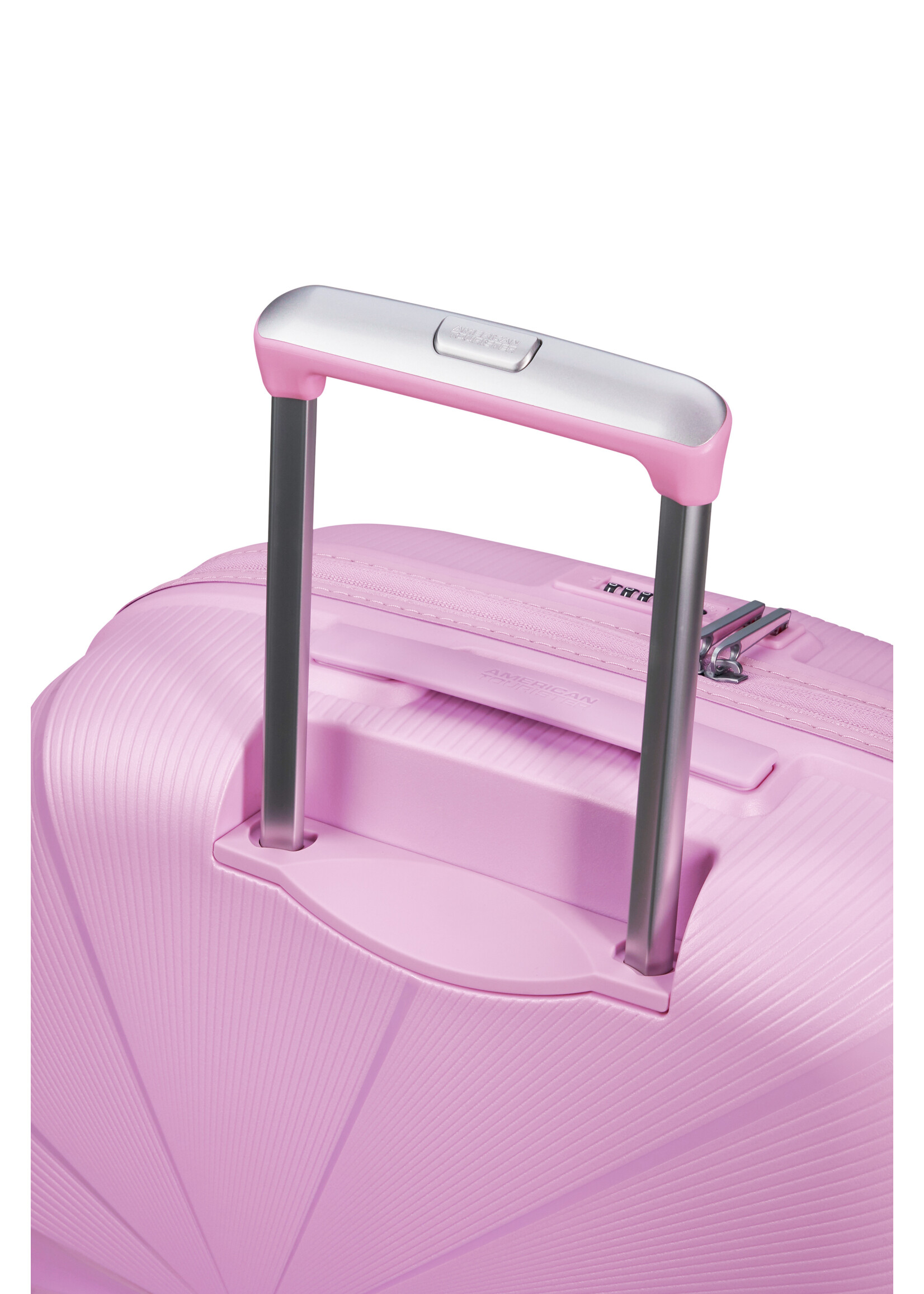 AMERICAN TOURISTER STARVIBE SPINNER 55 EXP METALLIC PASTEL LAVENDER