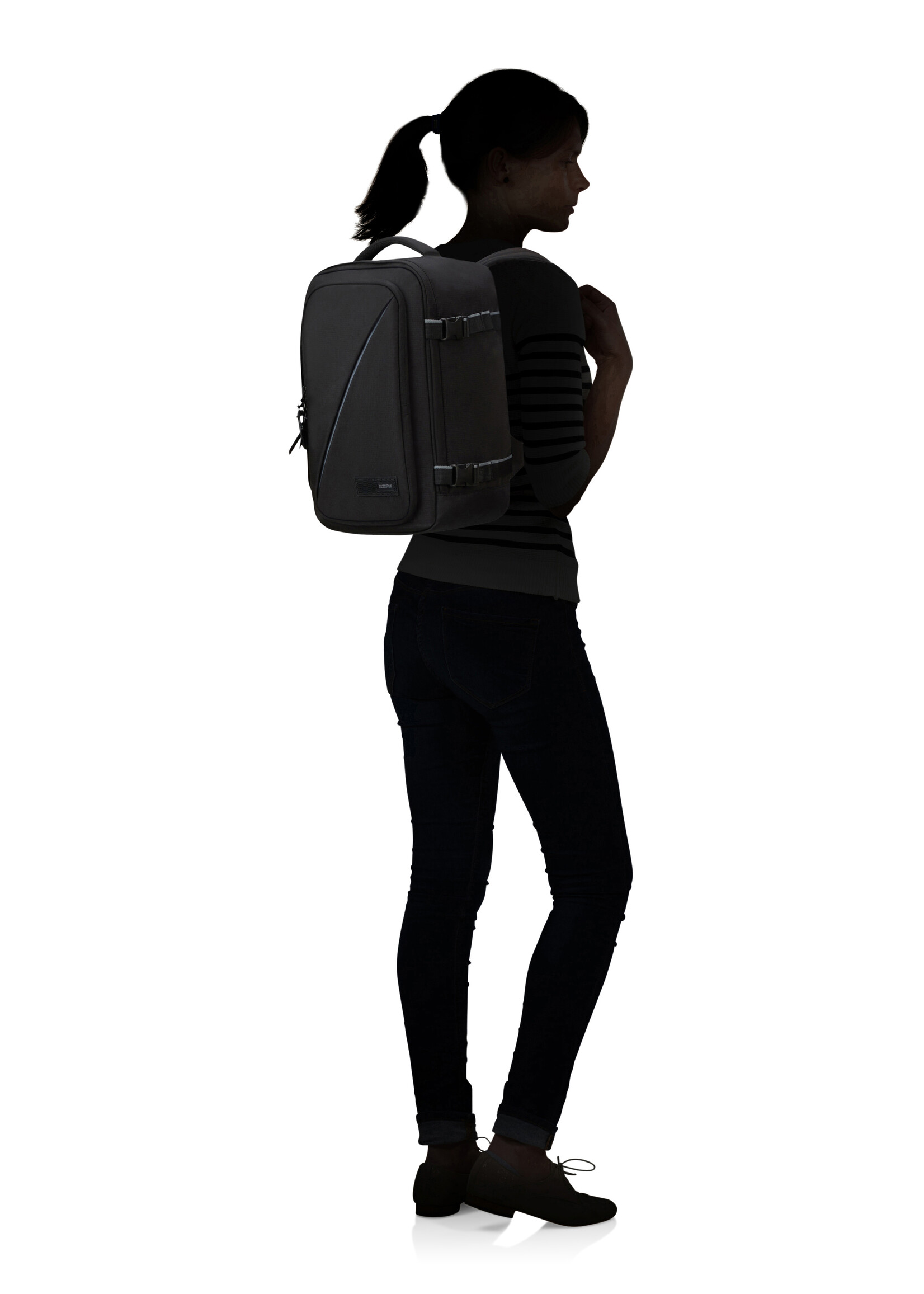 AMERICAN TOURISTER TAKE2CABIN CASUAL BACKPACK S BLACK