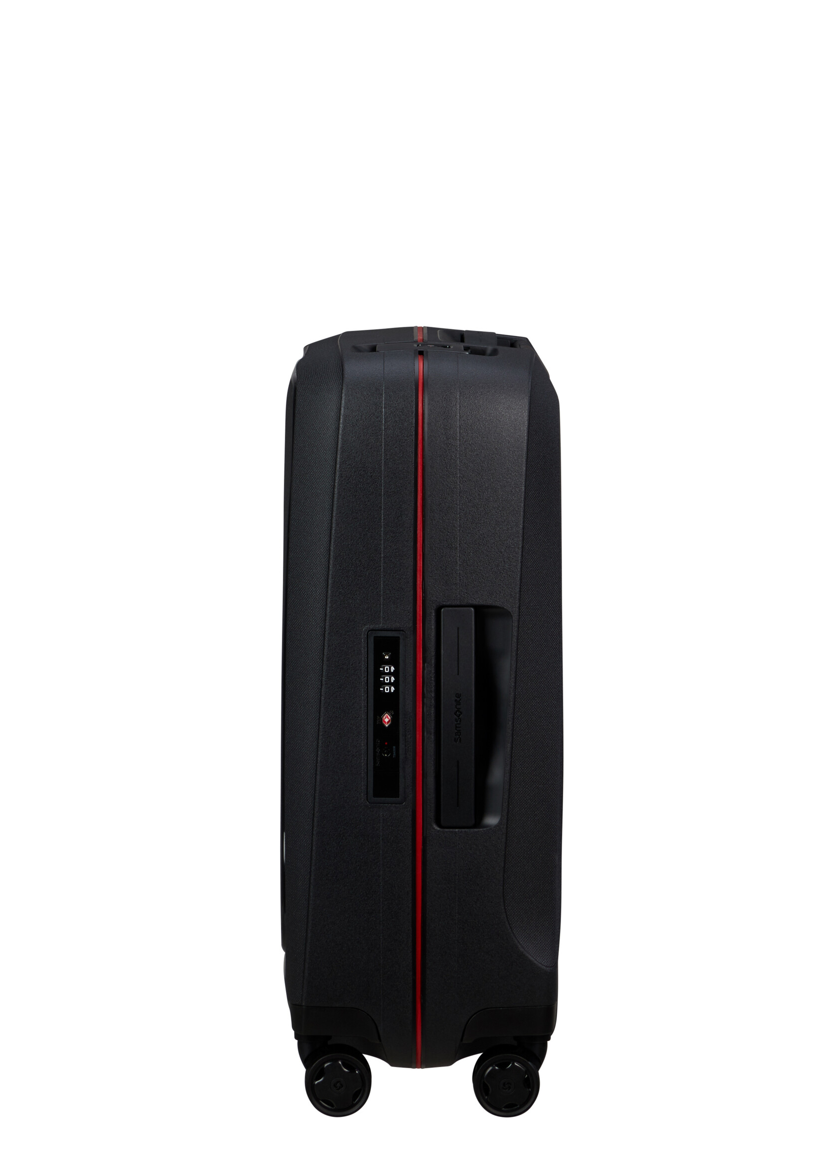 SAMSONITE ESSENS SPINNER 55 CHARCOAL RED