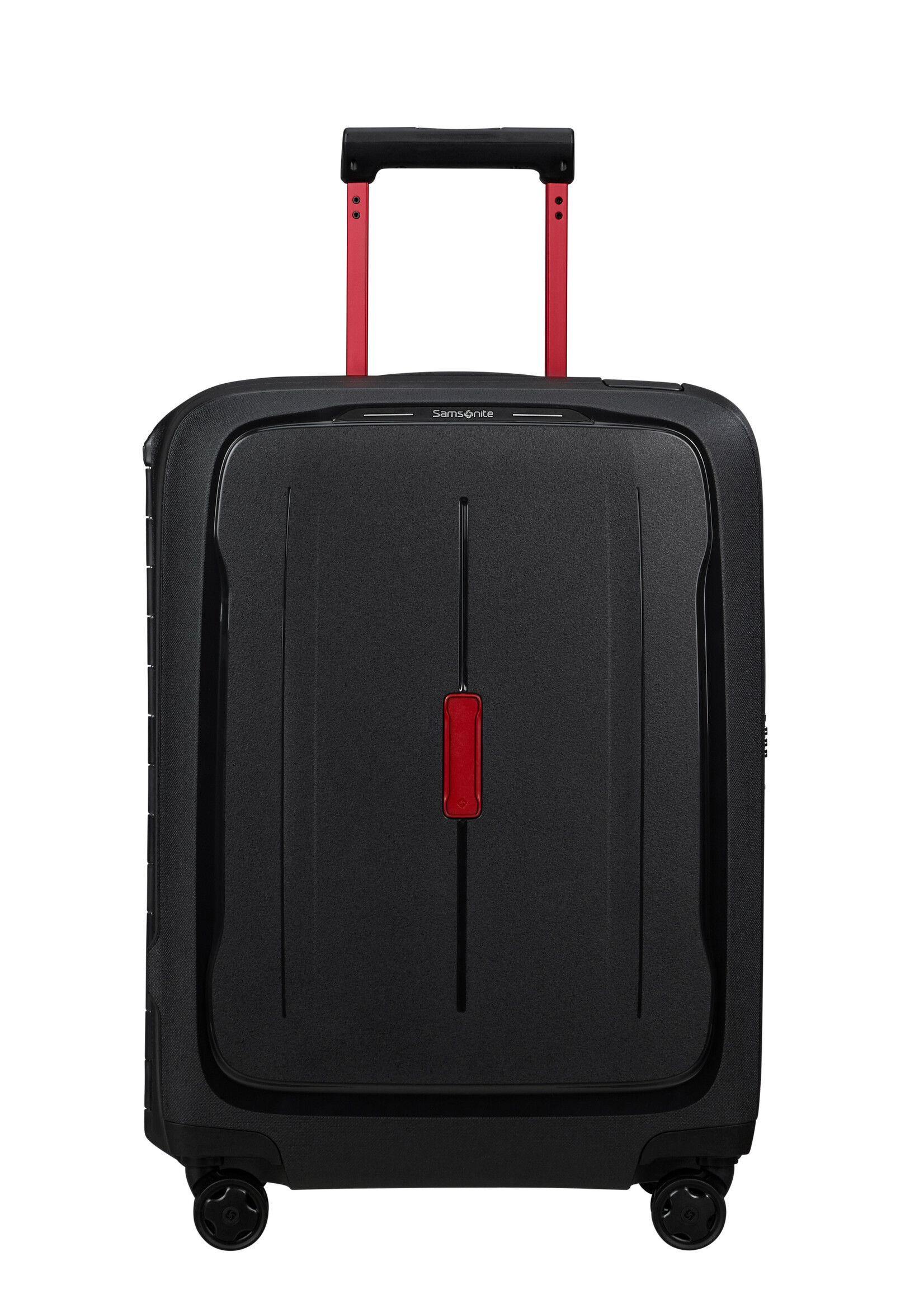 SAMSONITE ESSENS SPINNER 55 CHARCOAL RED