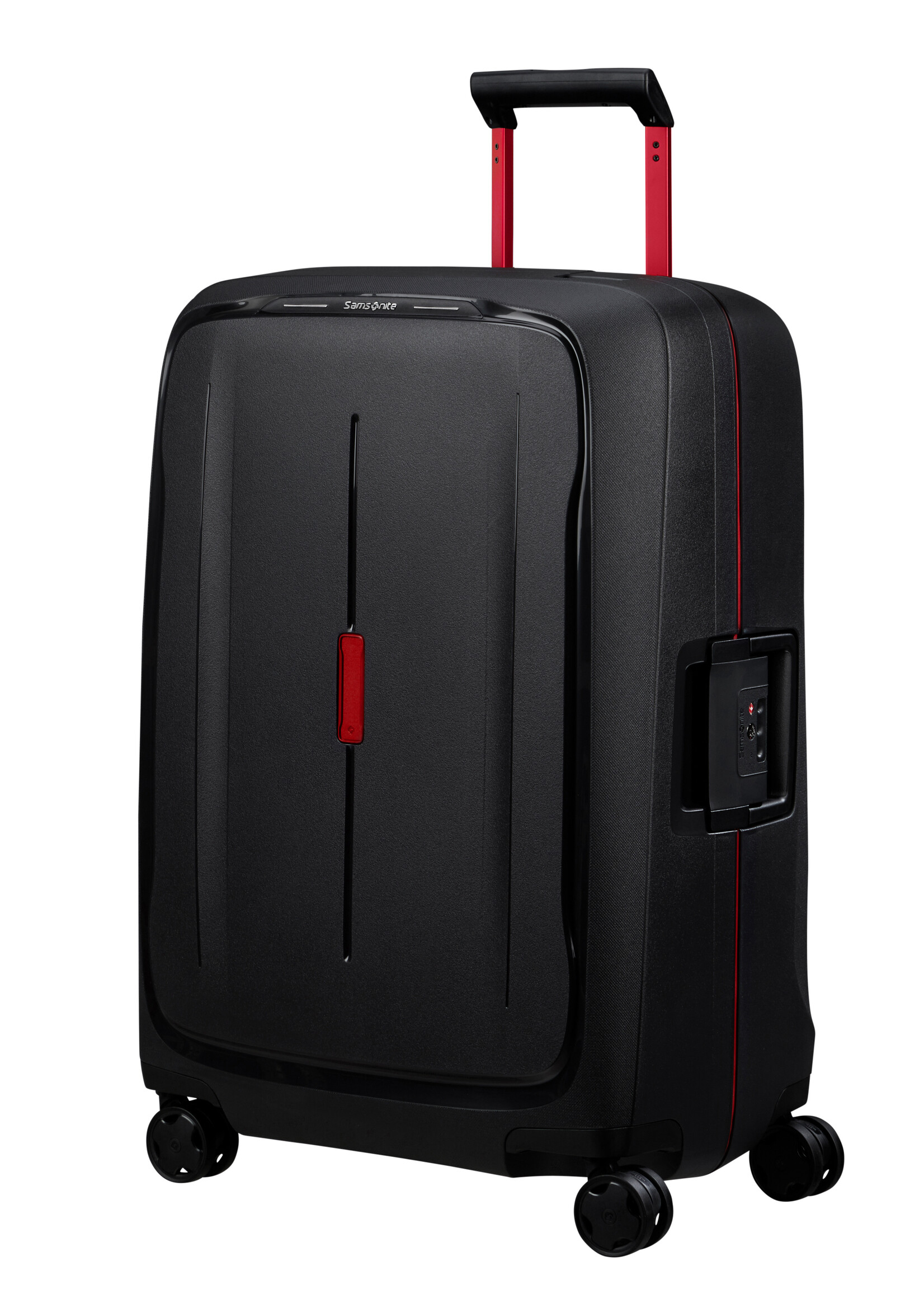 SAMSONITE ESSENS SPINNER 69 CHARCOAL RED