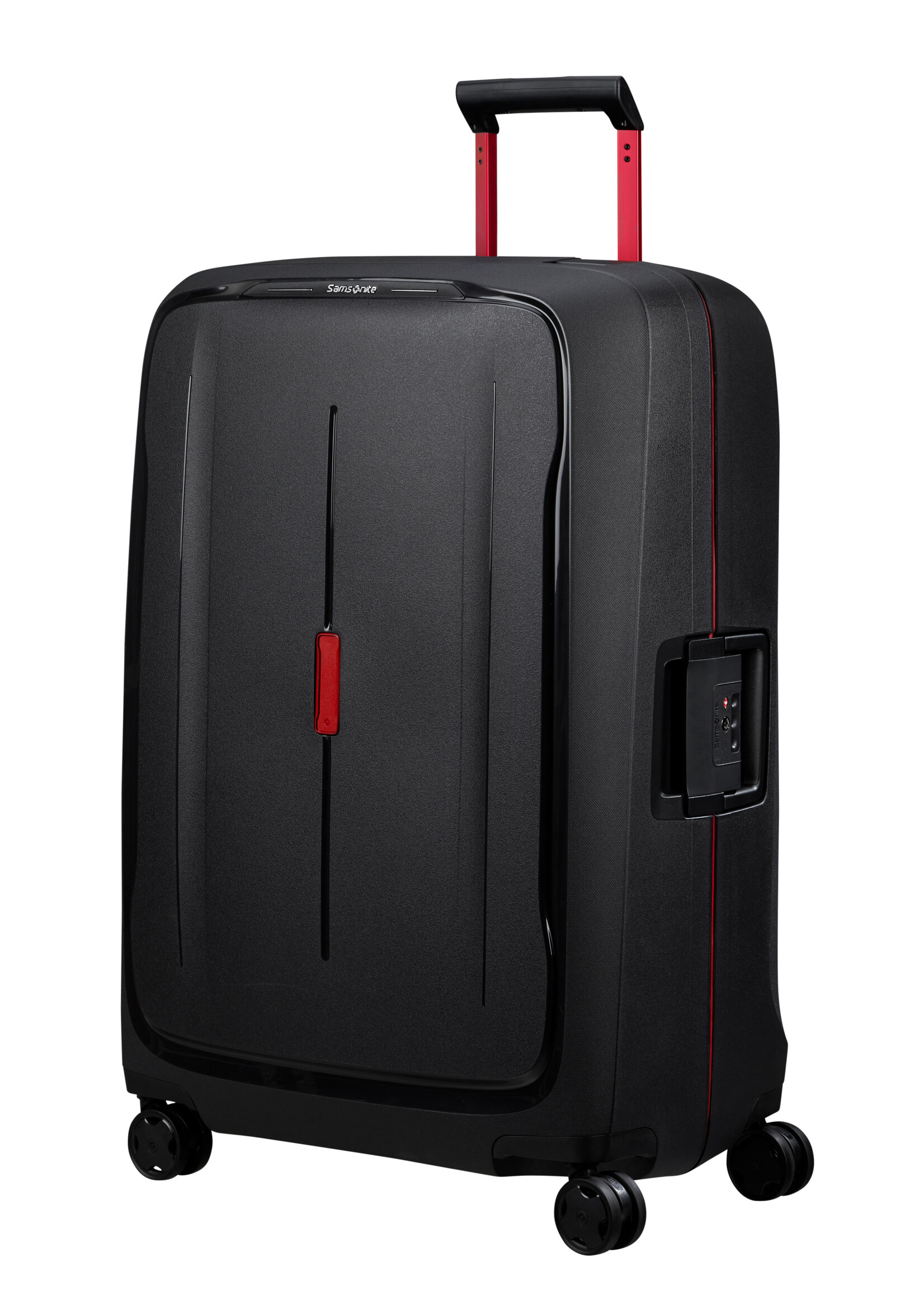 SAMSONITE ESSENS SPINNER 75 CHARCOAL RED