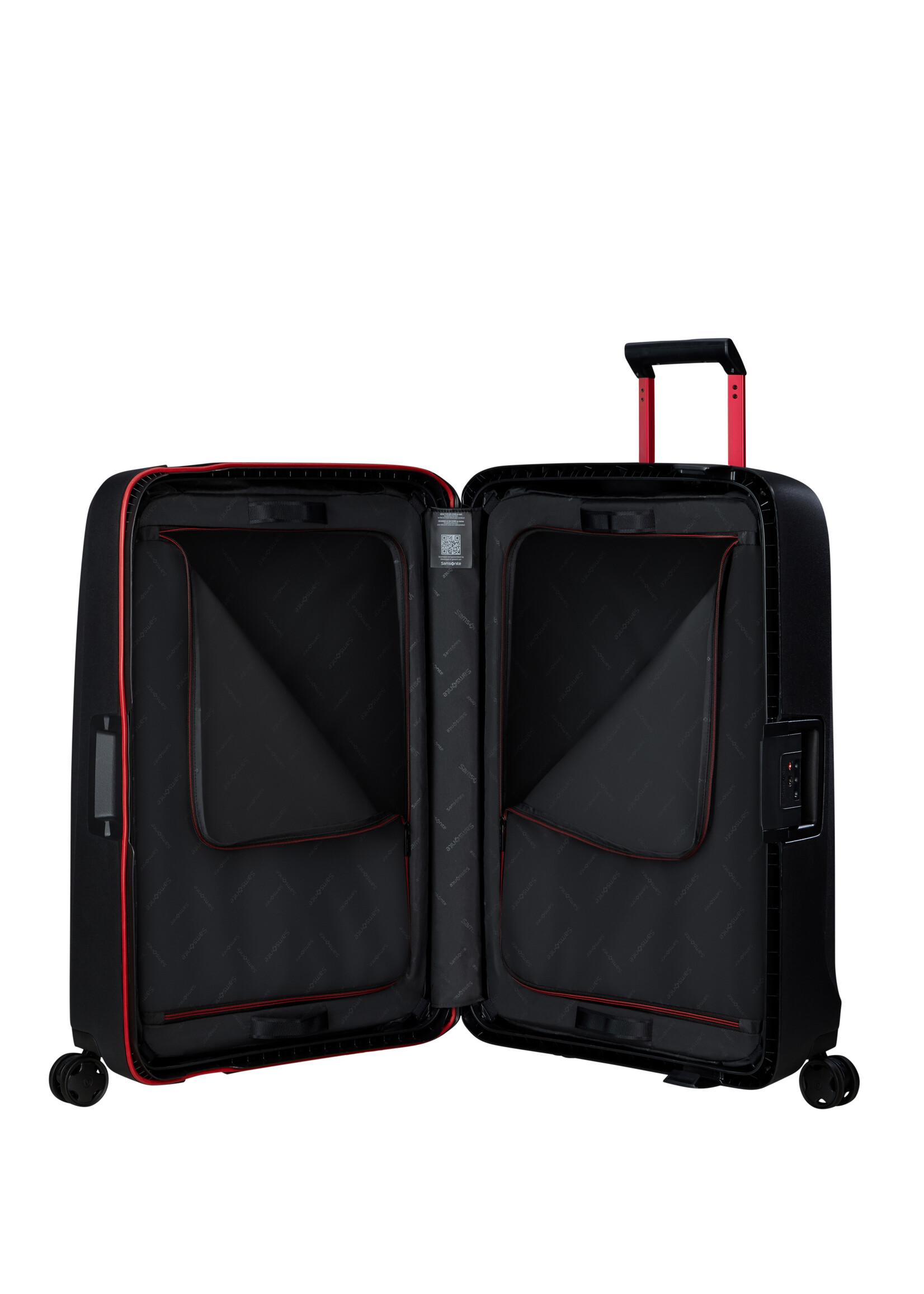 SAMSONITE ESSENS SPINNER 75 CHARCOAL RED