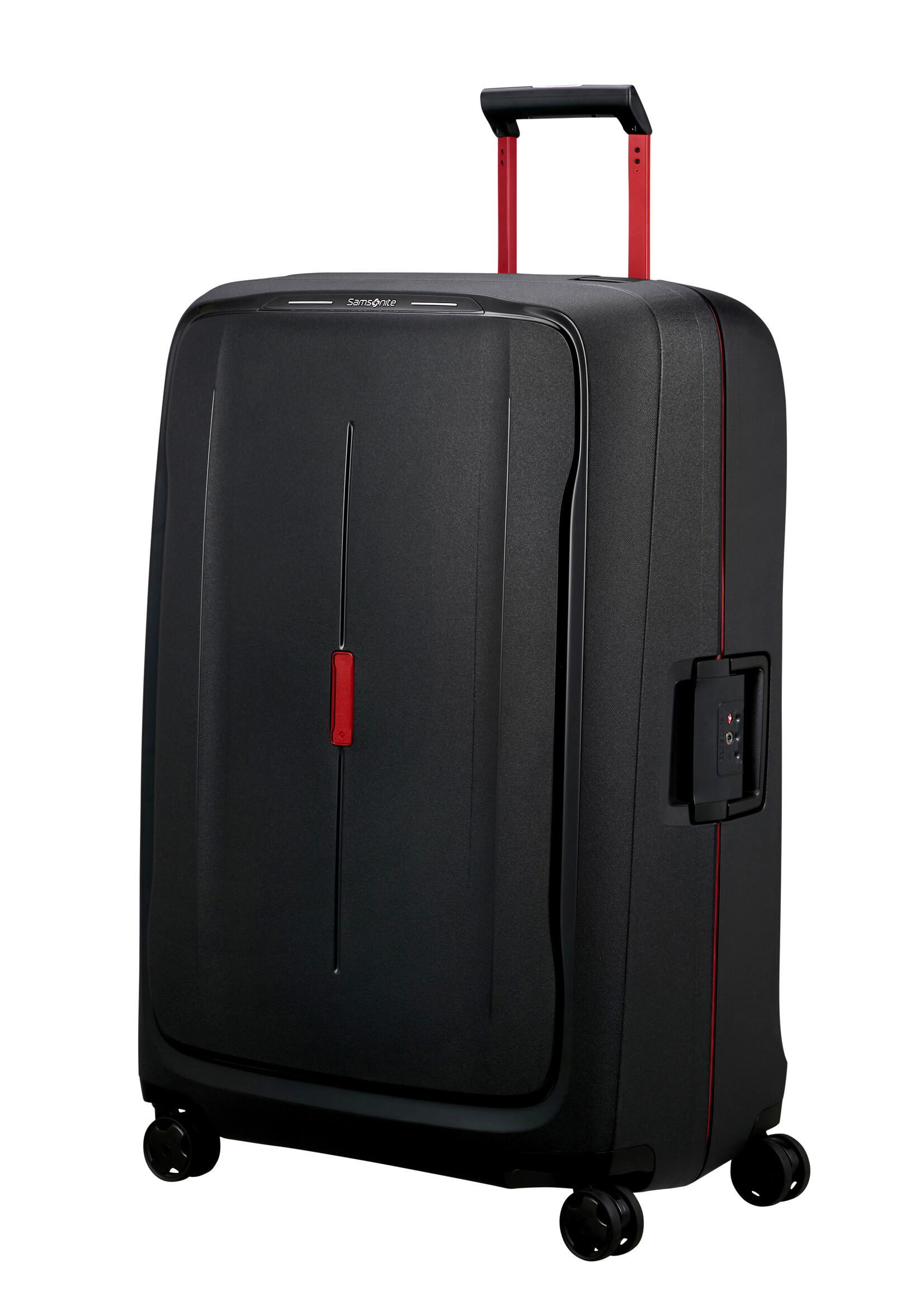 SAMSONITE ESSENS SPINNER 81 CHARCOAL RED