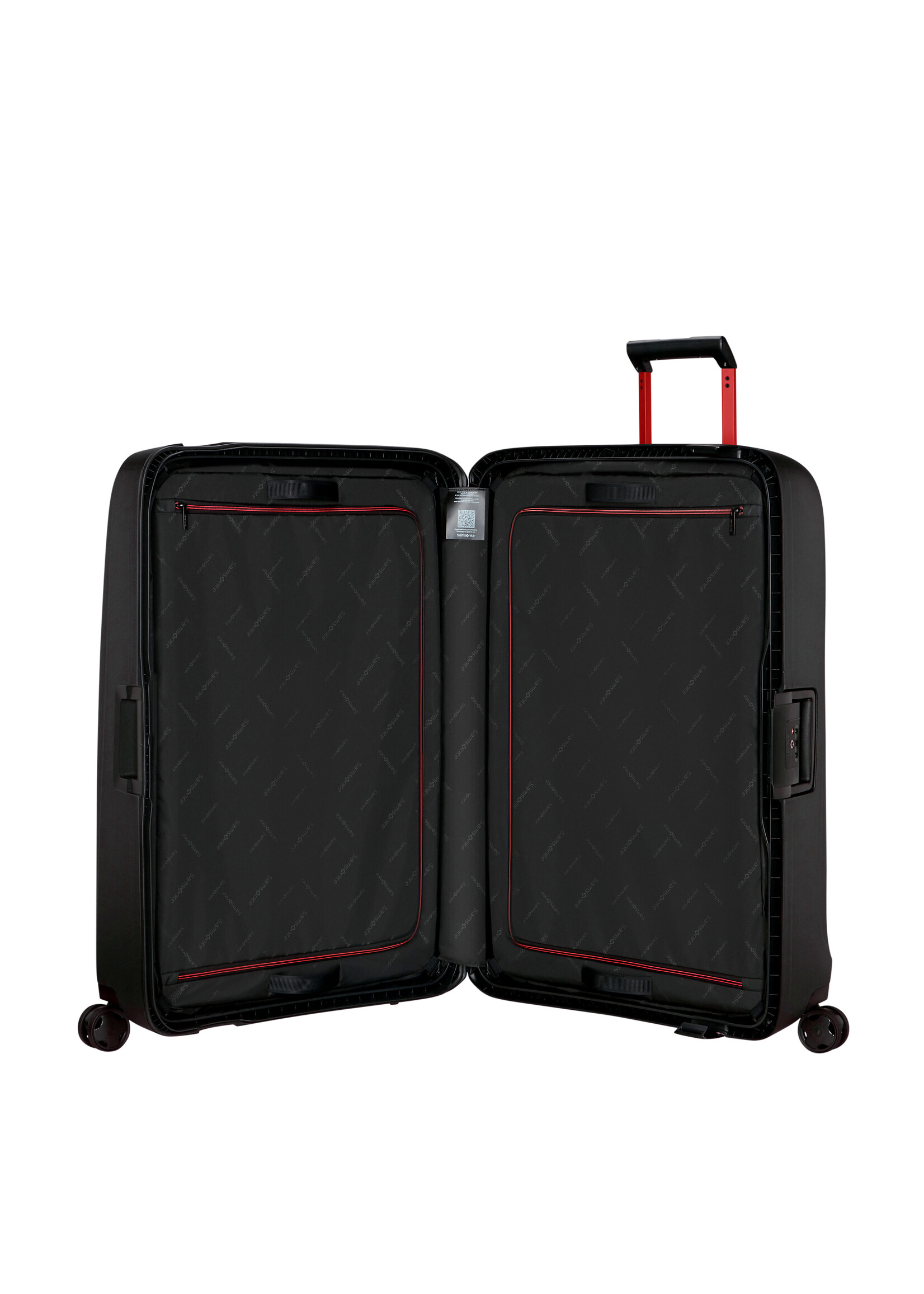 SAMSONITE ESSENS SPINNER 81 CHARCOAL RED