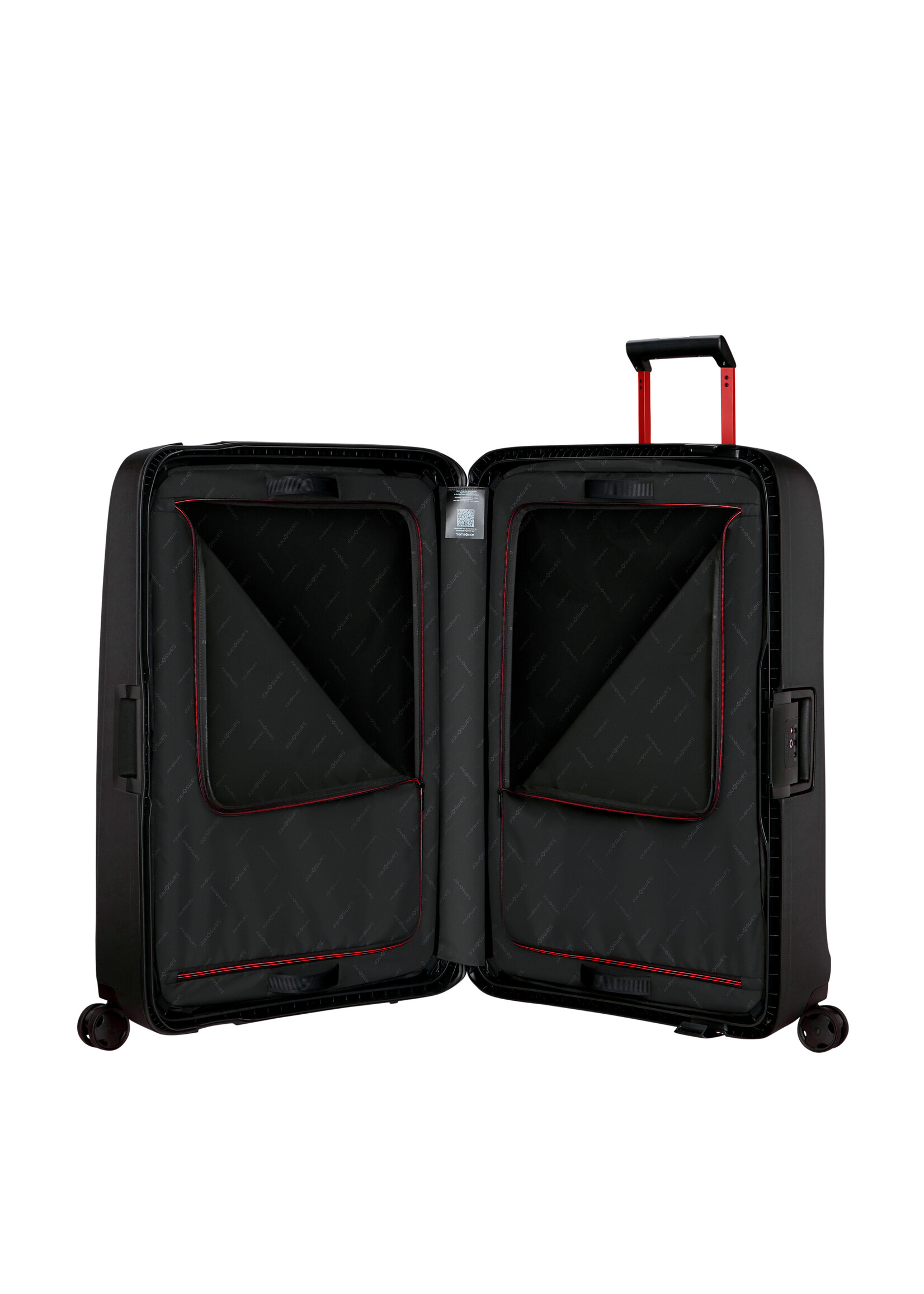SAMSONITE ESSENS SPINNER 81 CHARCOAL RED