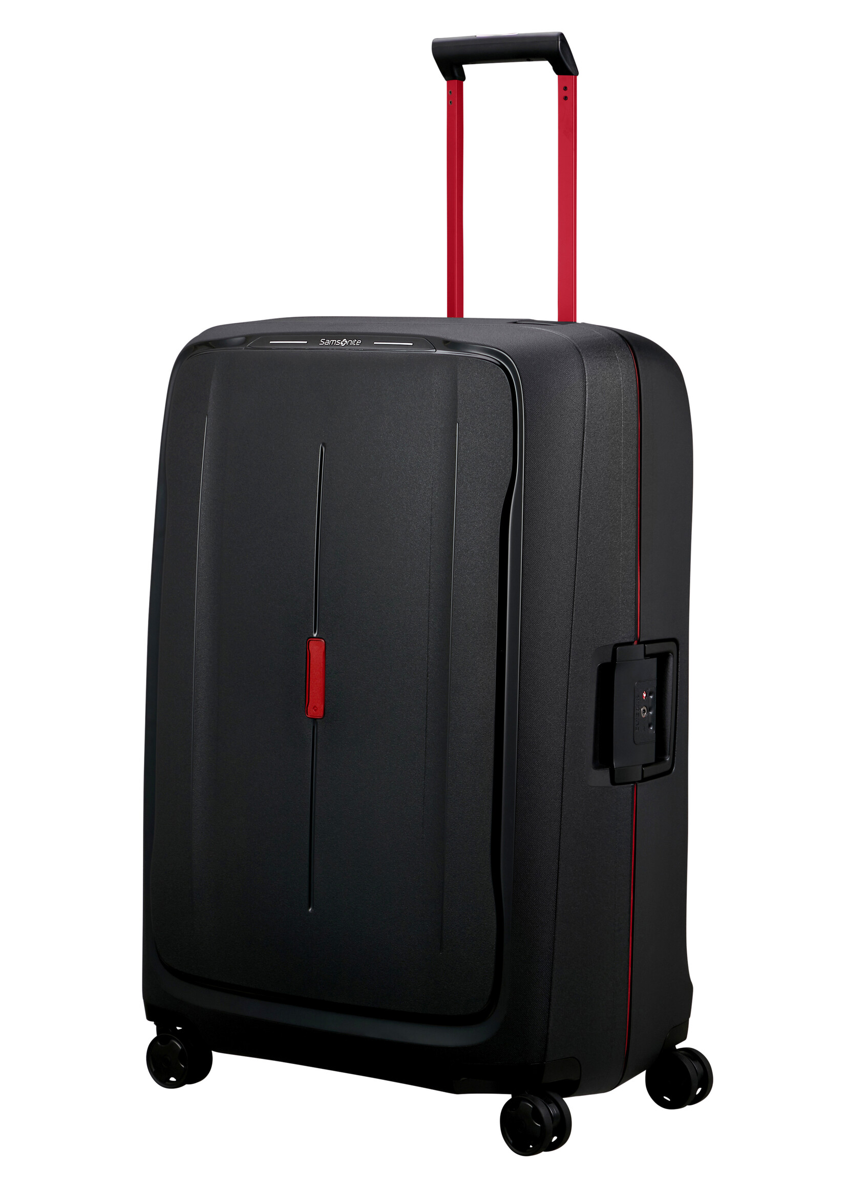 SAMSONITE ESSENS SPINNER 81 CHARCOAL RED