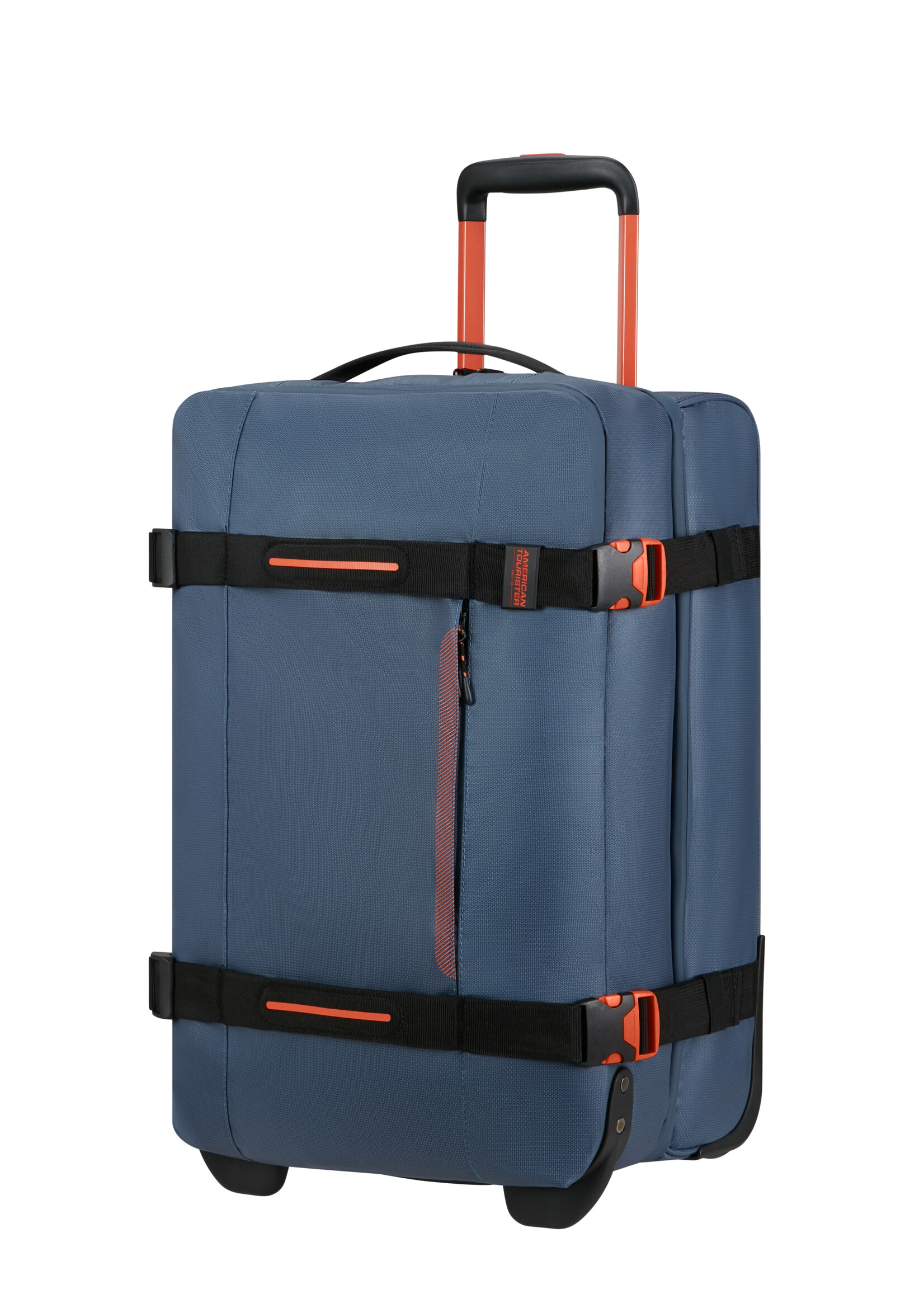AMERICAN TOURISTER URBAN TRACK DUFFLE WHEELS S COATED NAVY/ORANGE